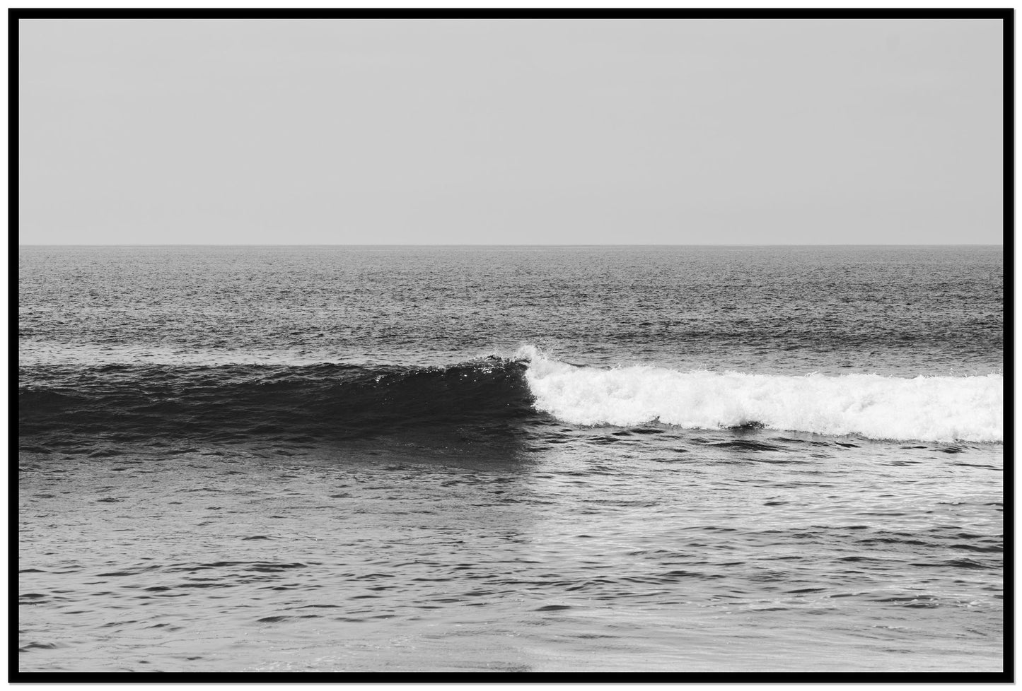 Framed photograph of The Wave by Dylan Ozanich, Black frame, Full Bleed