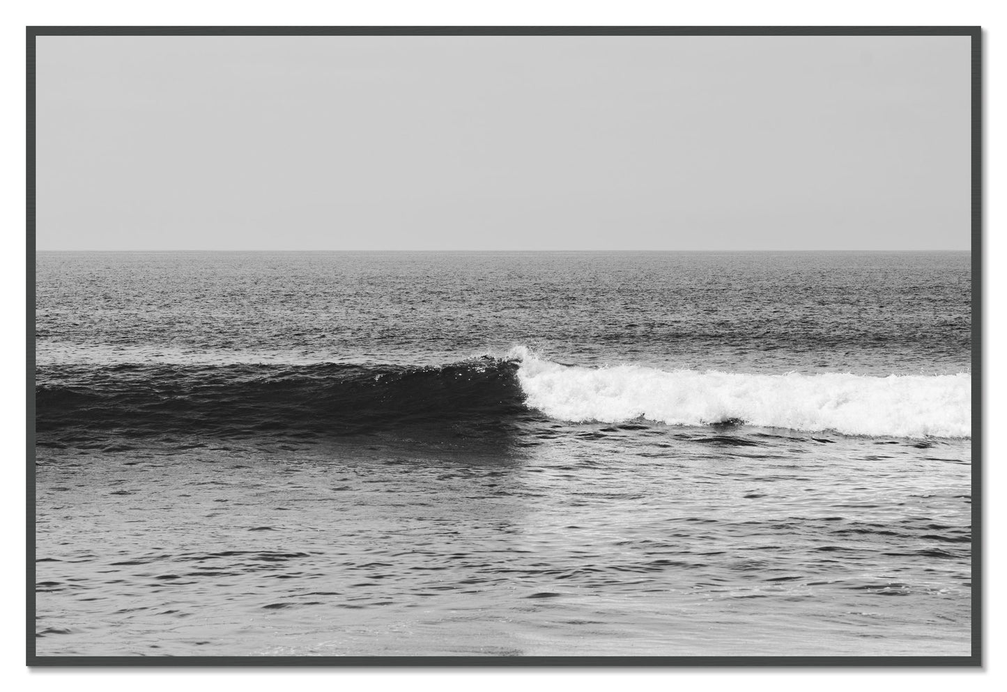 Framed photograph of The Wave by Dylan Ozanich, Grey frame, Full Bleed