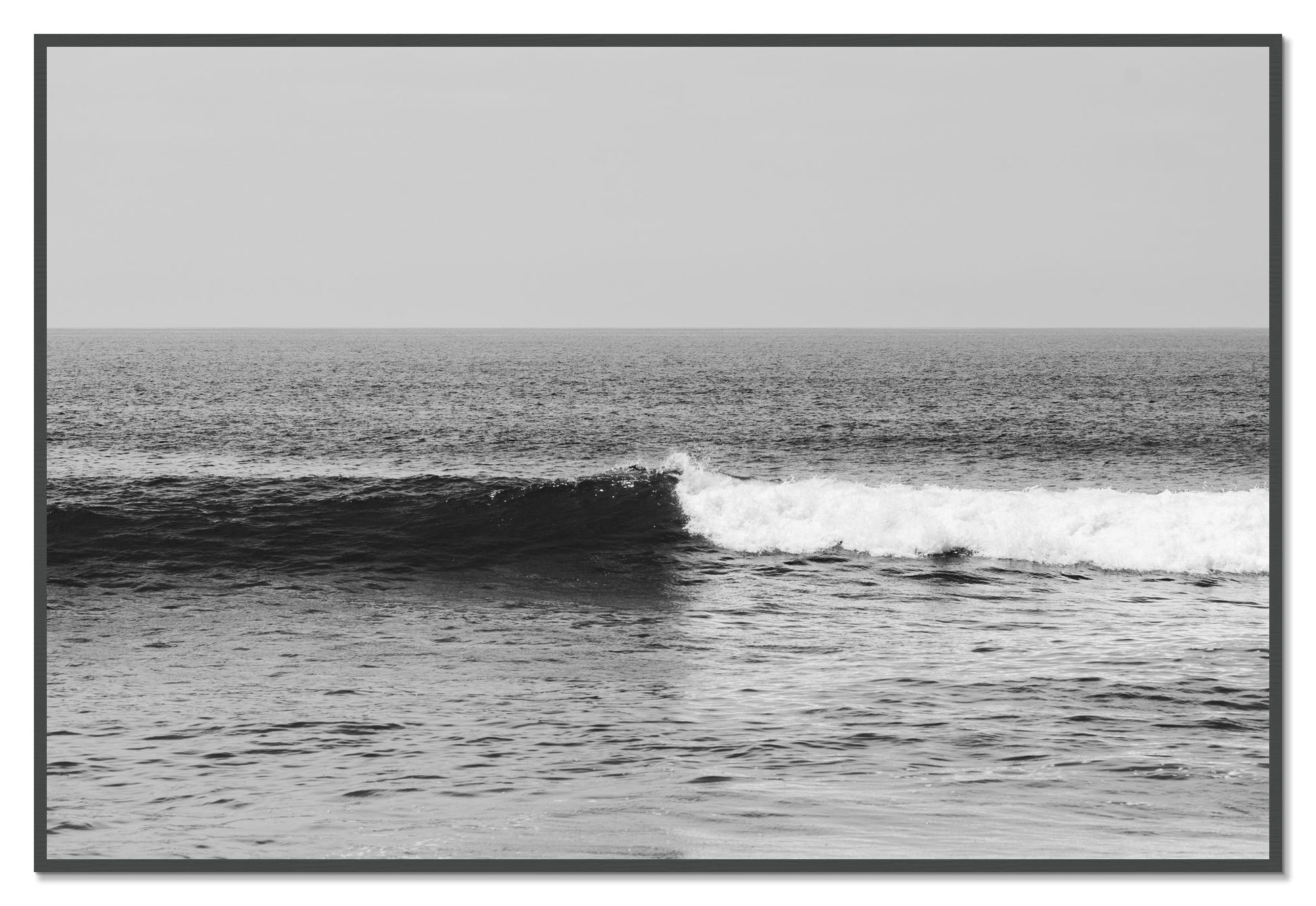Framed photograph of The Wave by Dylan Ozanich, Grey frame, Full Bleed