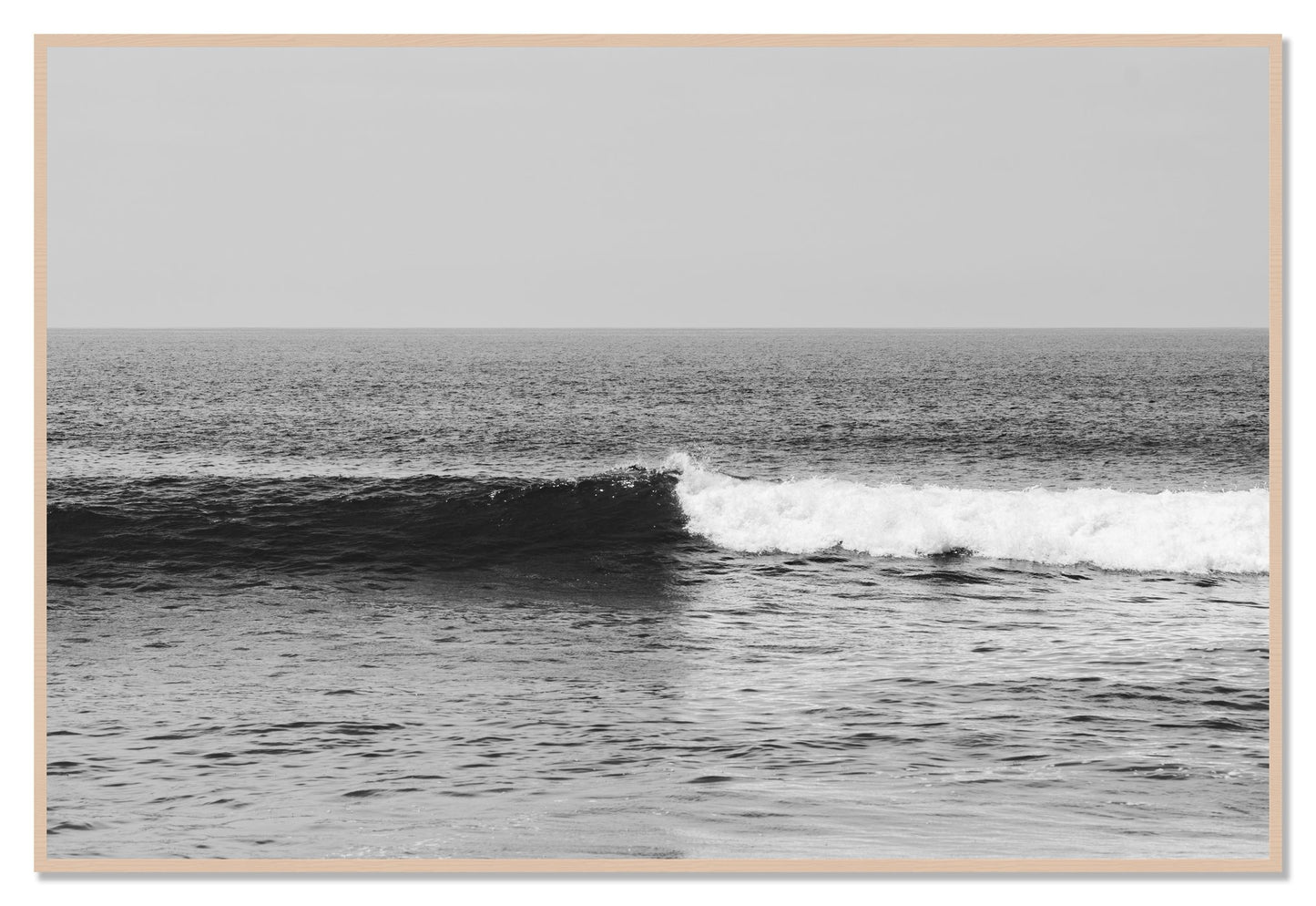 Framed photograph of The Wave by Dylan Ozanich, Maple frame, Full Bleed