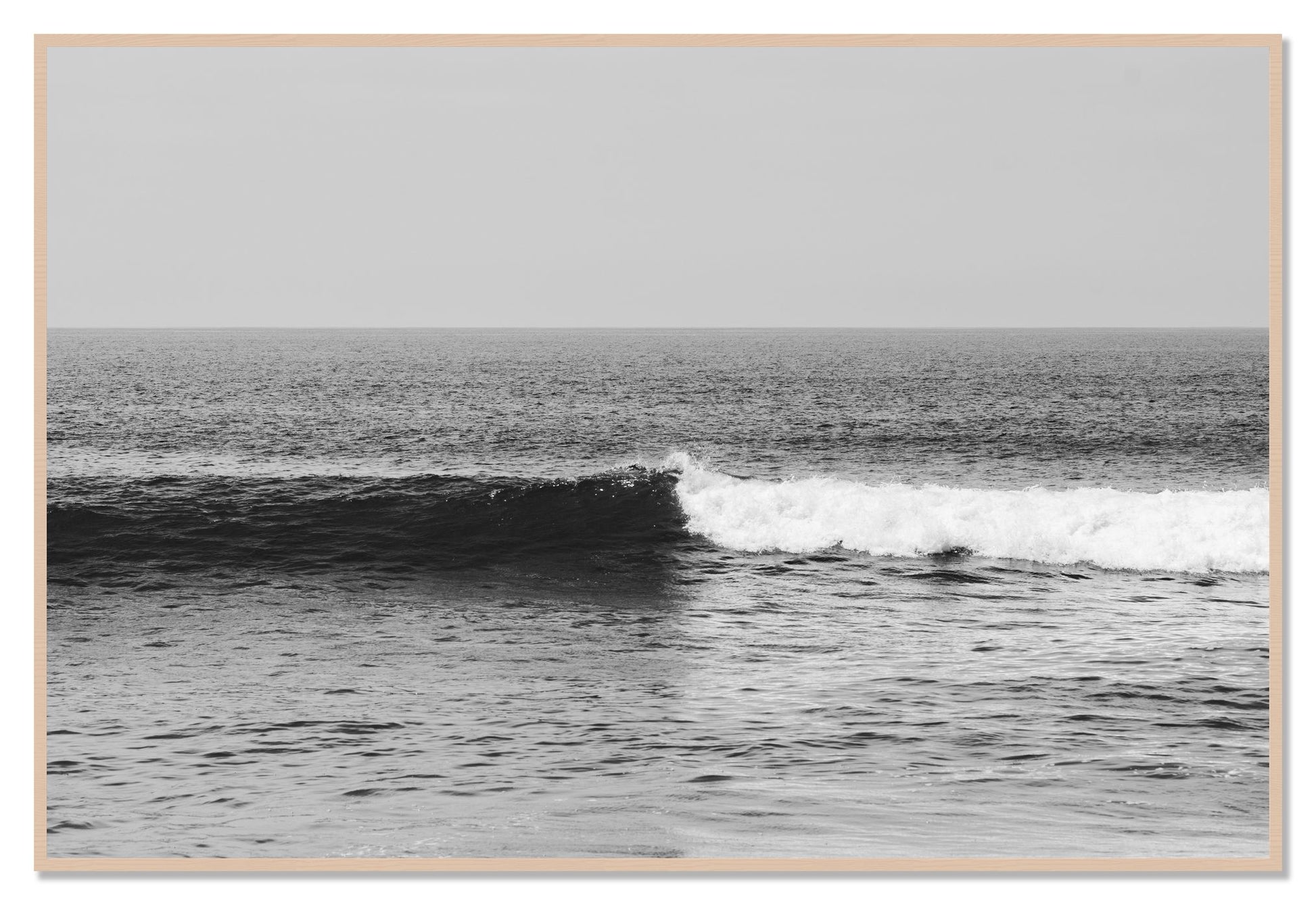 Framed photograph of The Wave by Dylan Ozanich, Maple frame, Full Bleed