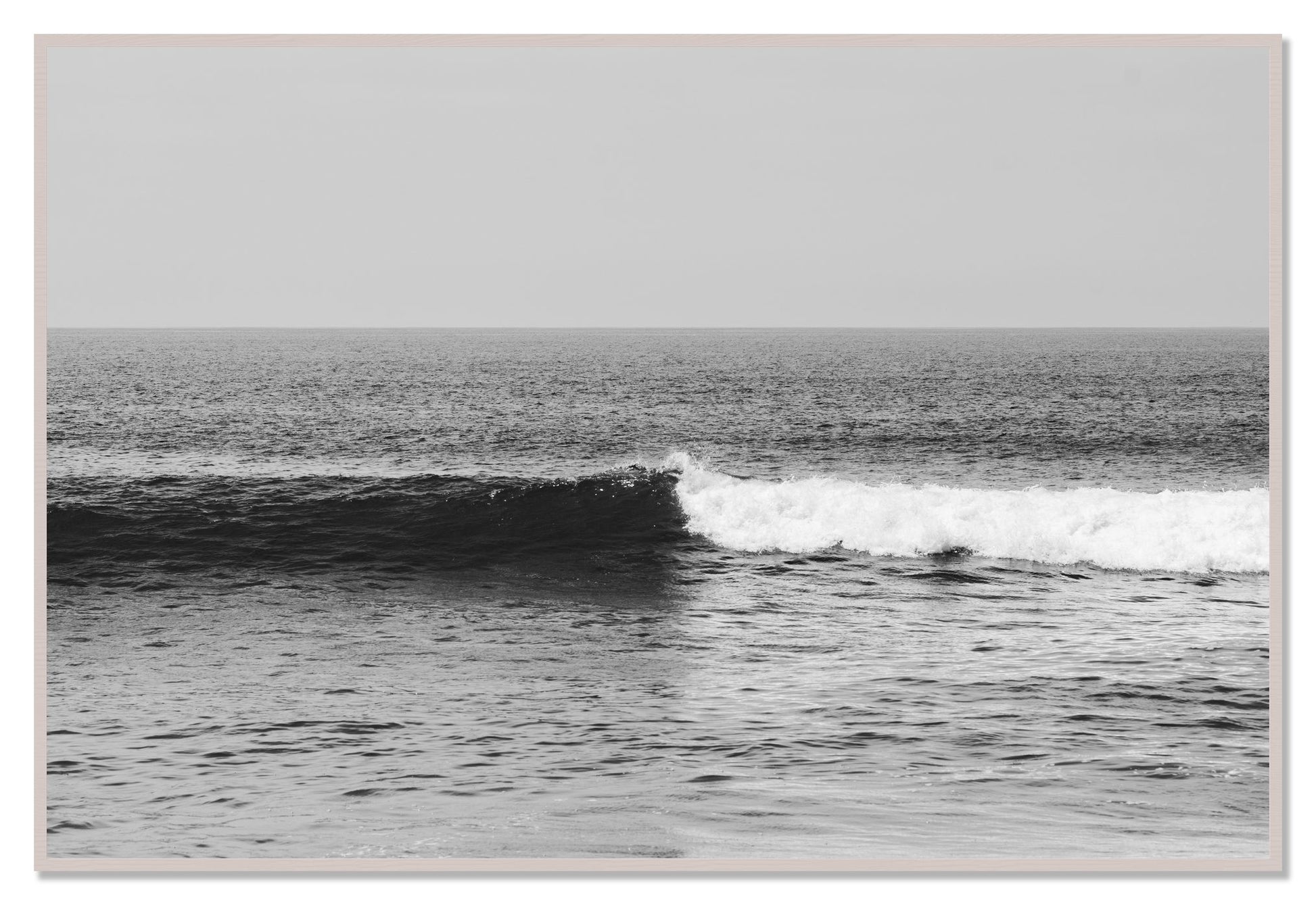 Framed photograph of The Wave by Dylan Ozanich, White Maple frame, Full Bleed