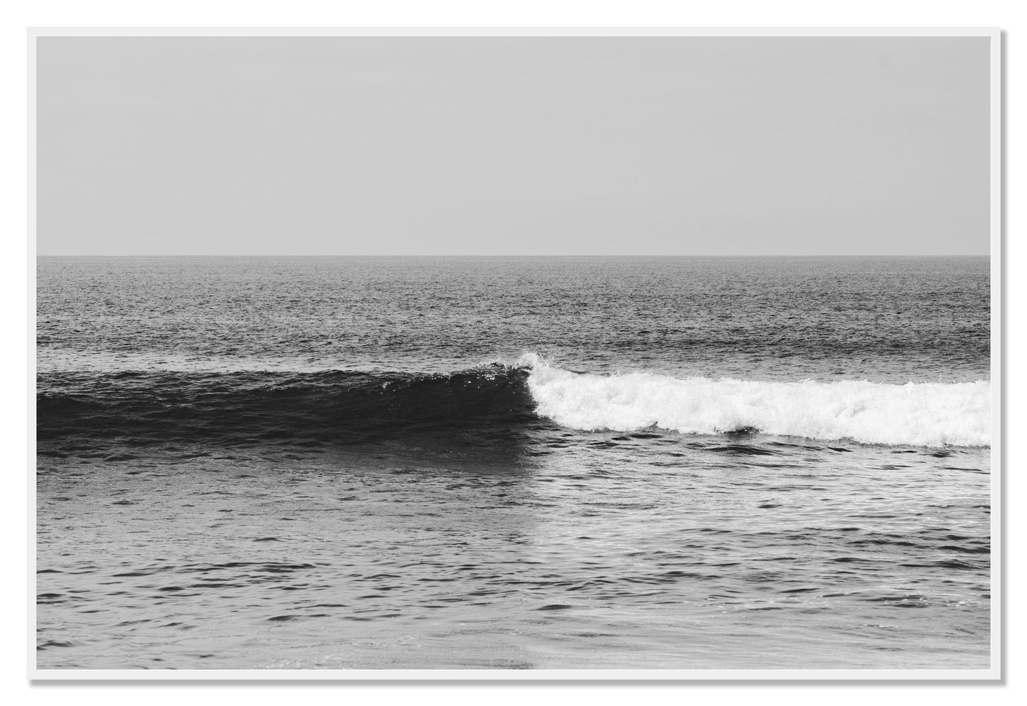Framed photograph of The Wave by Dylan Ozanich, White frame, Full Bleed