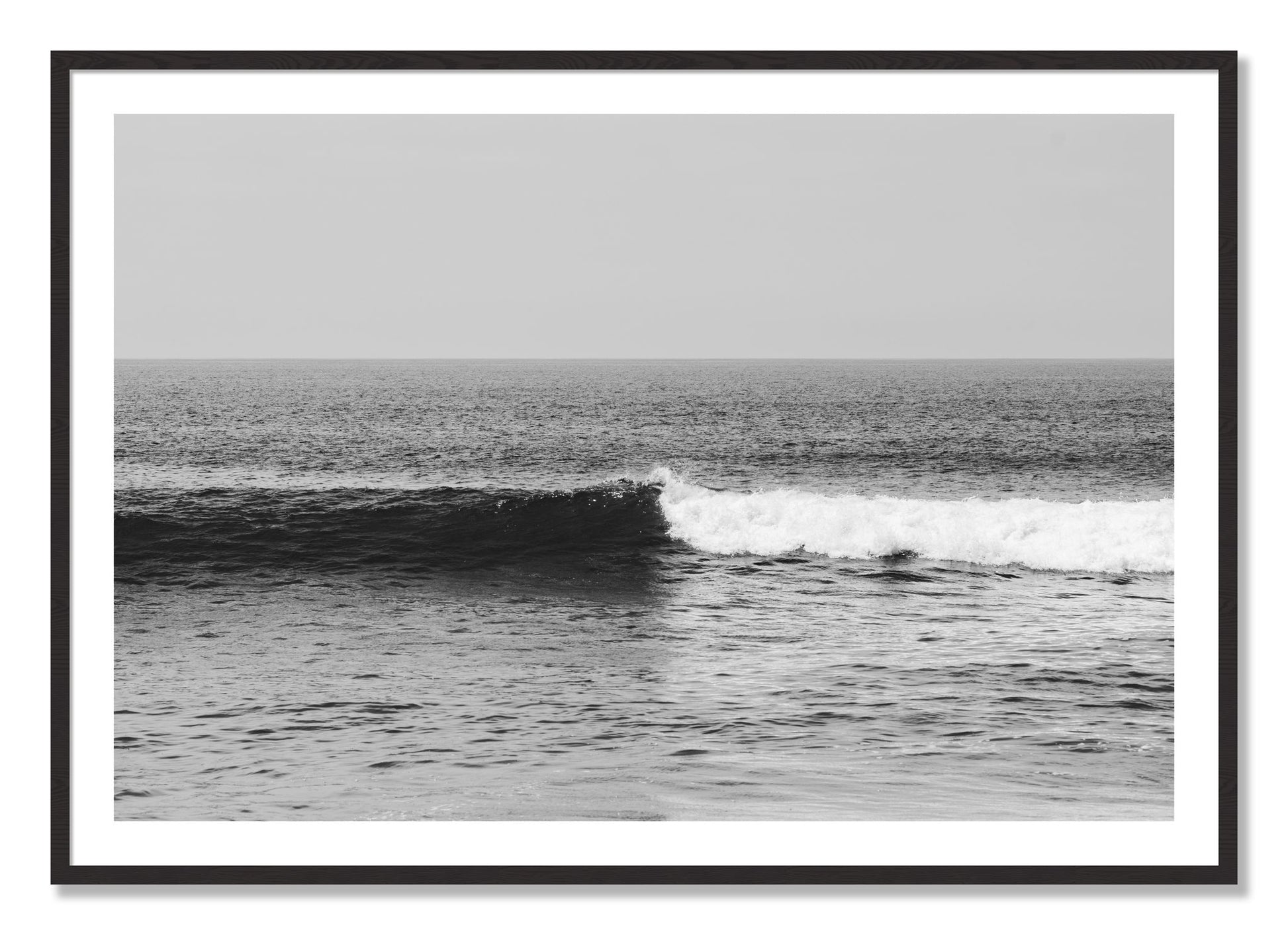 Framed photograph of The Wave by Dylan Ozanich, Black Walnut frame, Borders
