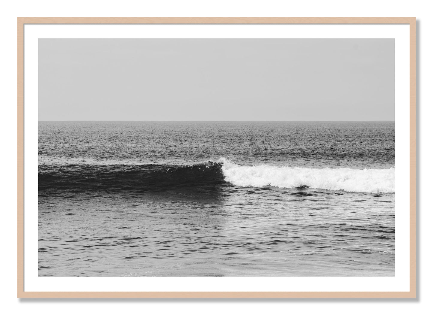 Framed photograph of The Wave by Dylan Ozanich, Maple frame, Borders