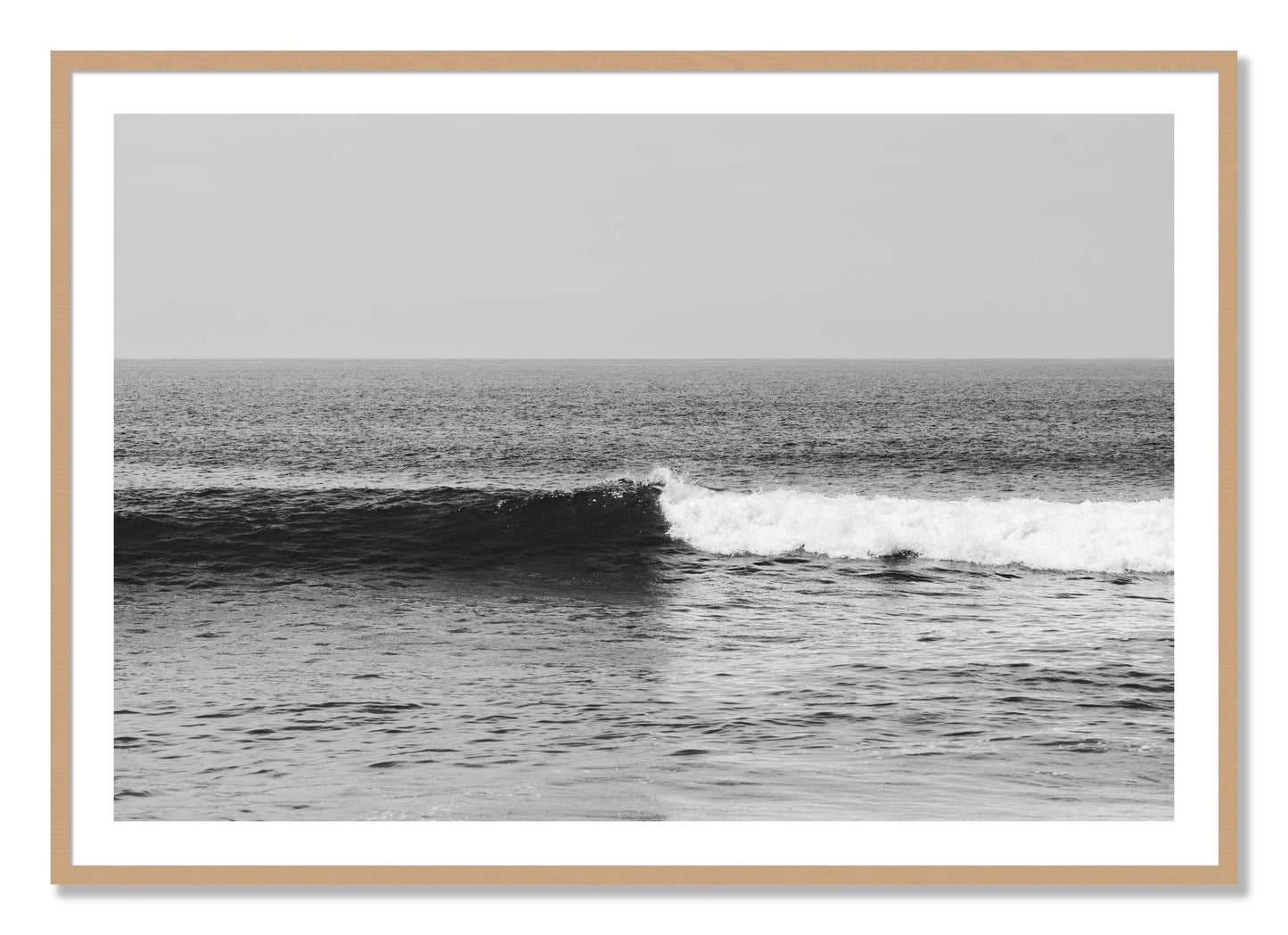 Framed photograph of The Wave by Dylan Ozanich, Oak frame, Borders
