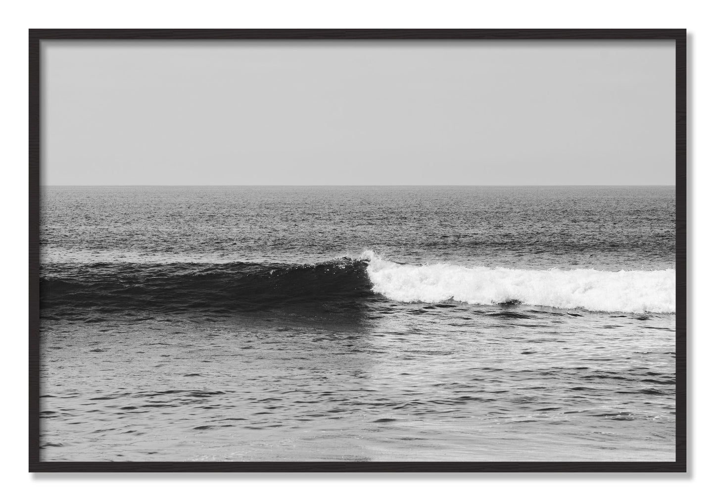 Framed photograph of The Wave by Dylan Ozanich, Black Walnut frame, Full Bleed