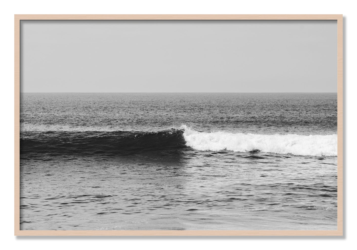 Framed photograph of The Wave by Dylan Ozanich, Maple frame, Full Bleed