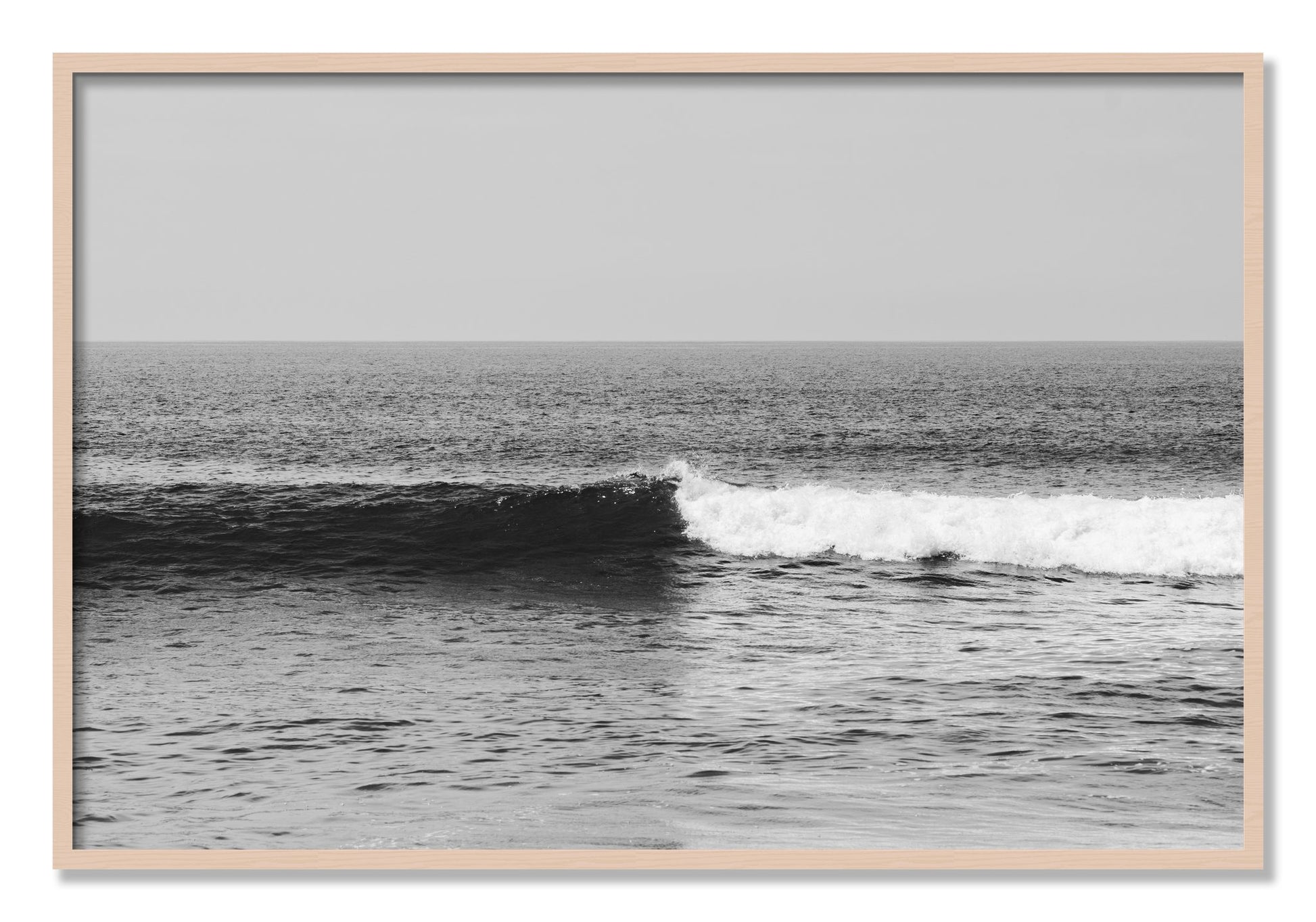 Framed photograph of The Wave by Dylan Ozanich, Maple frame, Full Bleed