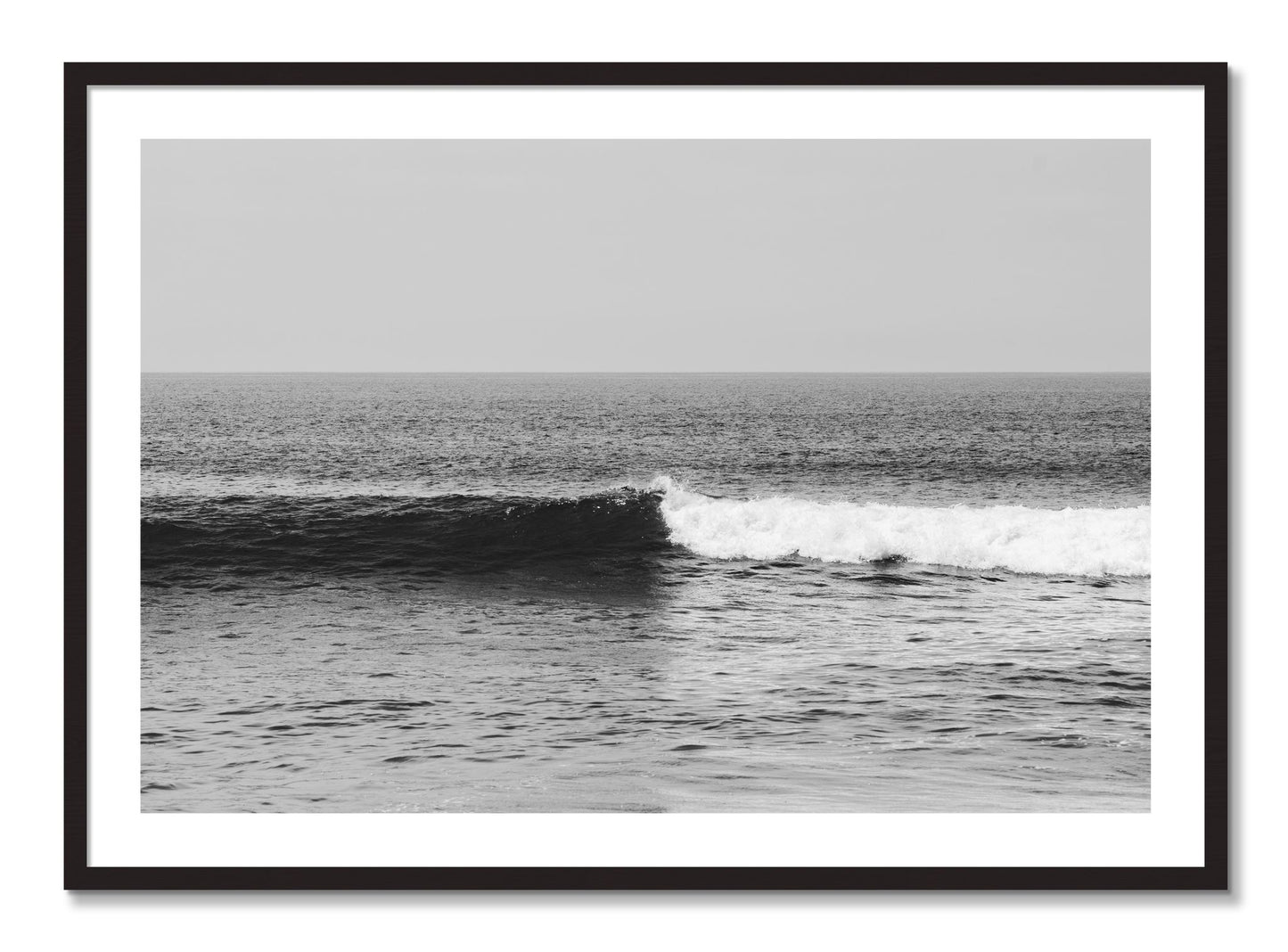 Framed photograph of The Wave by Dylan Ozanich, Black Walnut frame, Borders