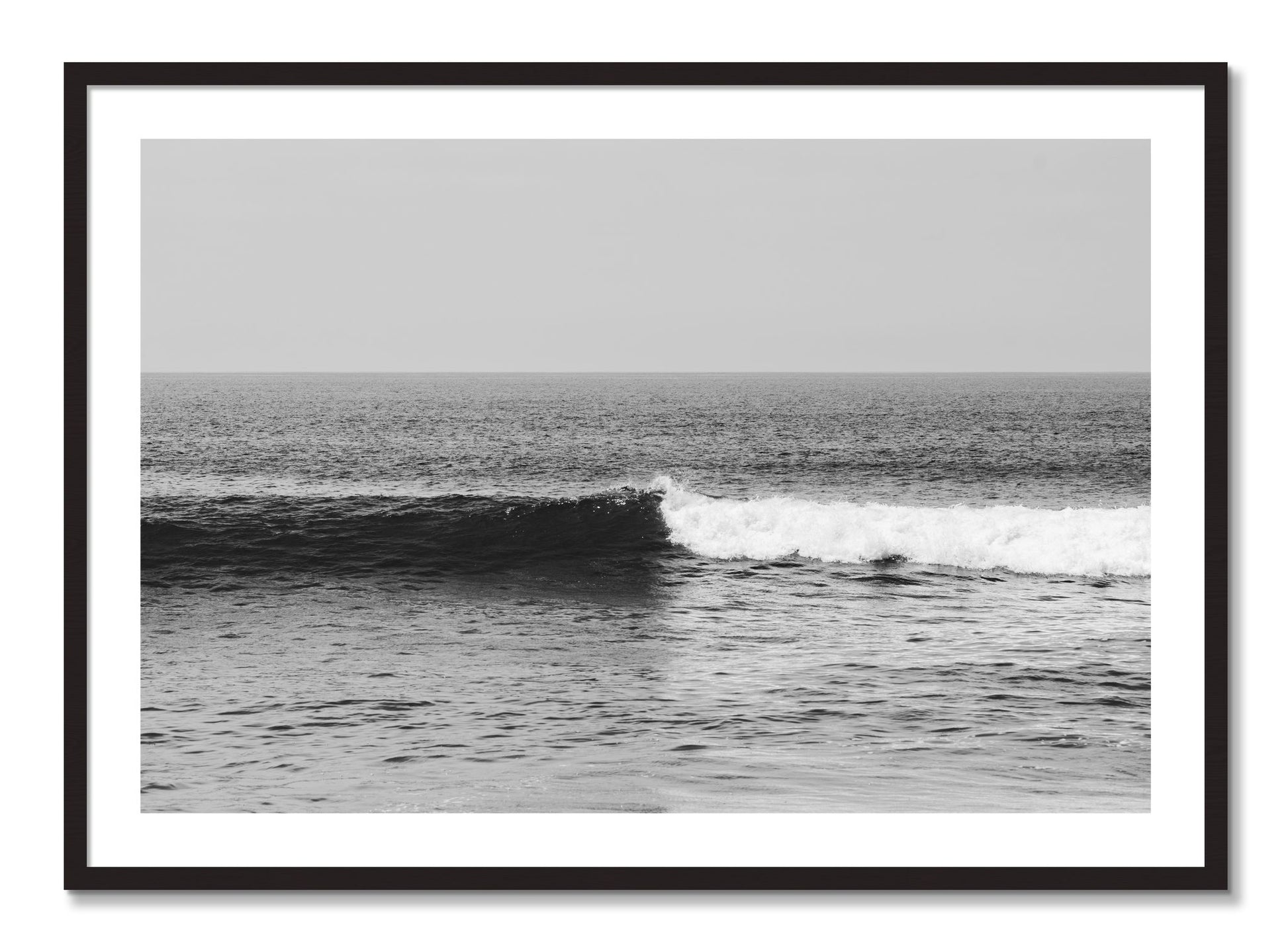Framed photograph of The Wave by Dylan Ozanich, Black Walnut frame, Borders