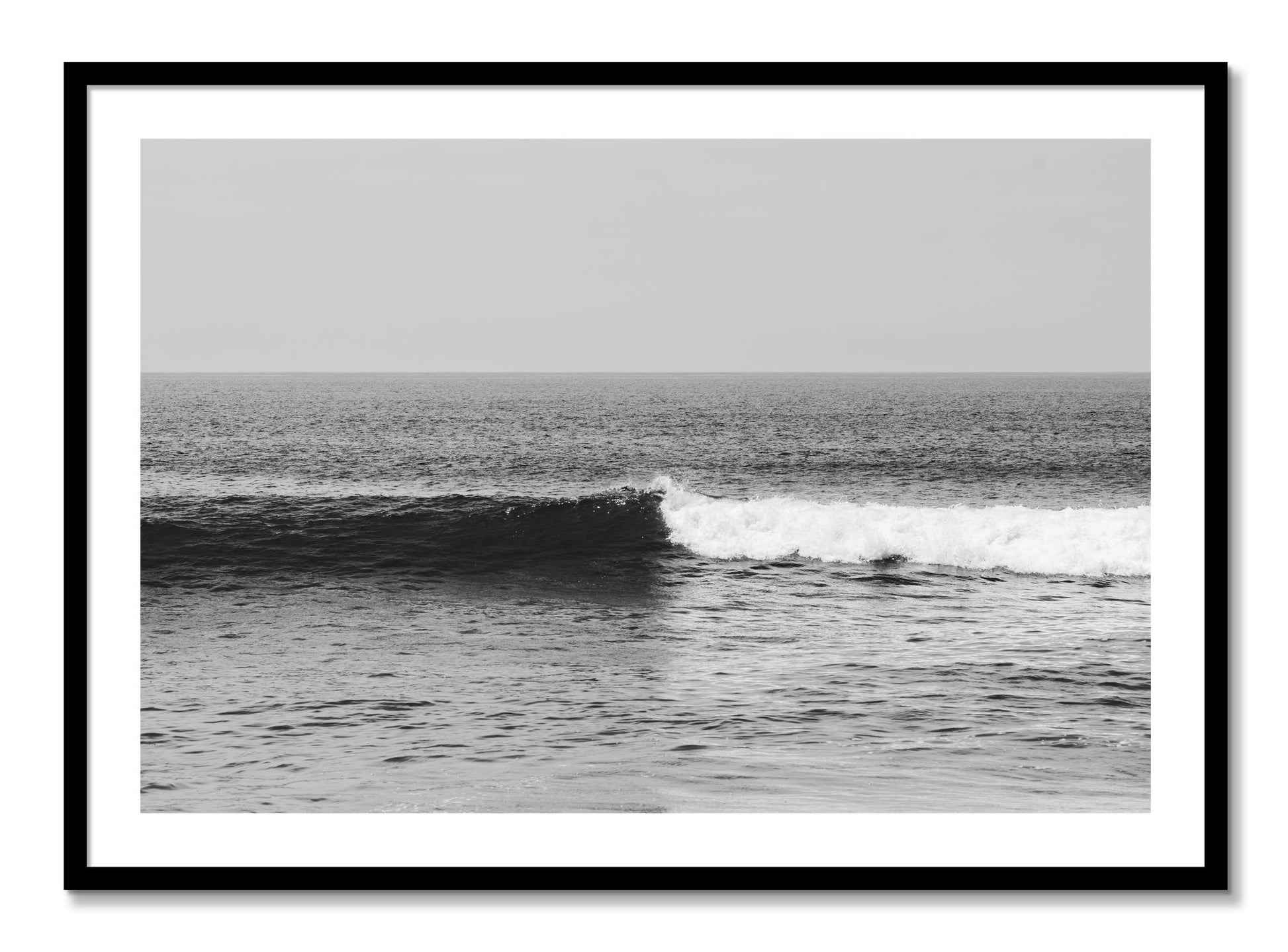 Framed photograph of The Wave by Dylan Ozanich, Black frame, Borders