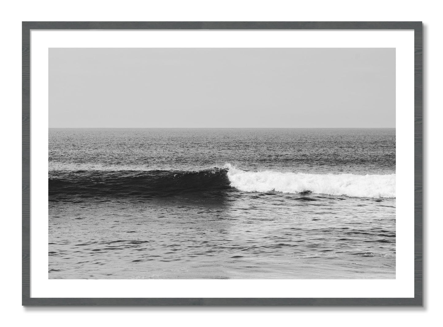 Framed photograph of The Wave by Dylan Ozanich, Grey frame, Borders