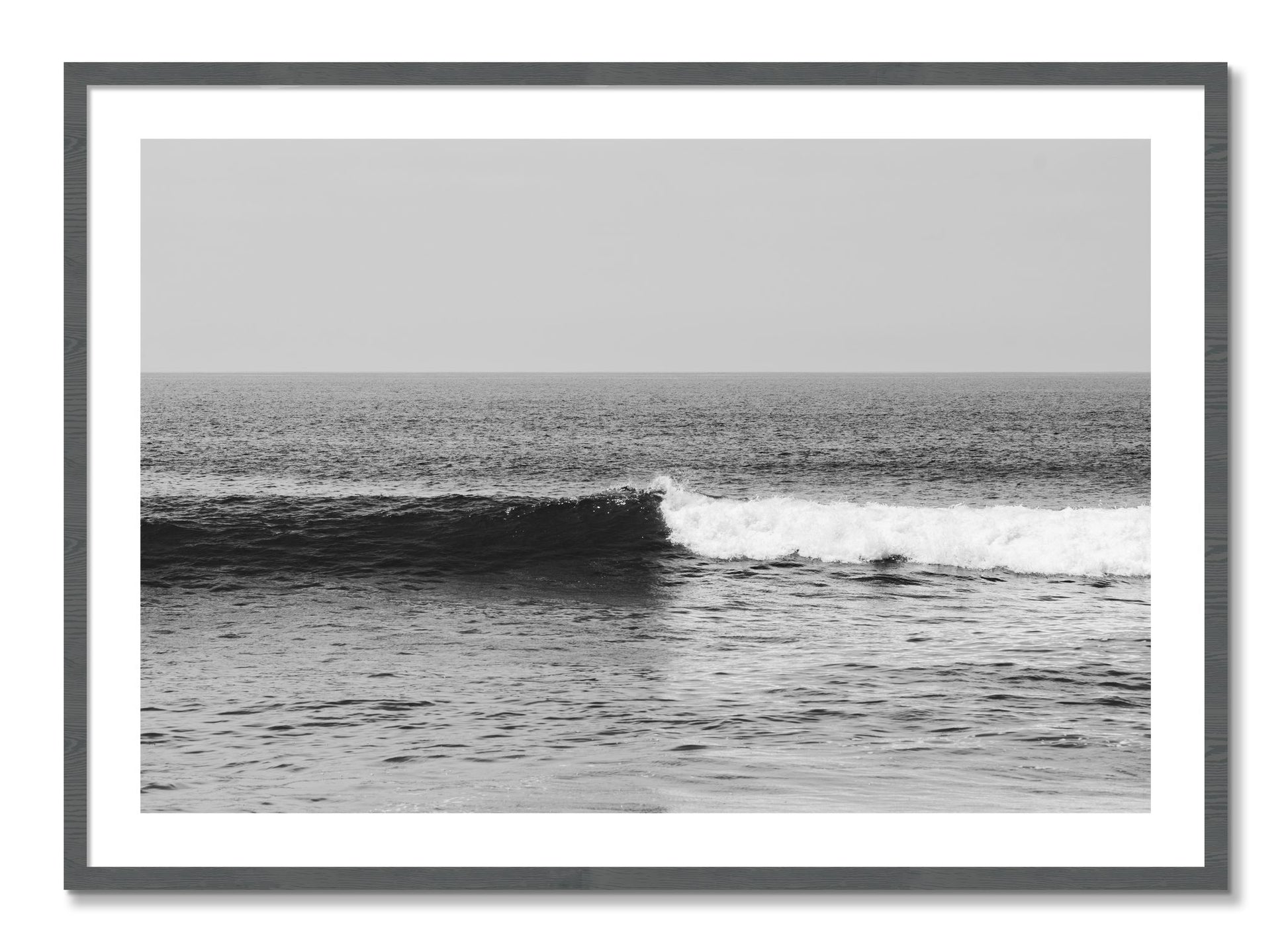 Framed photograph of The Wave by Dylan Ozanich, Grey frame, Borders