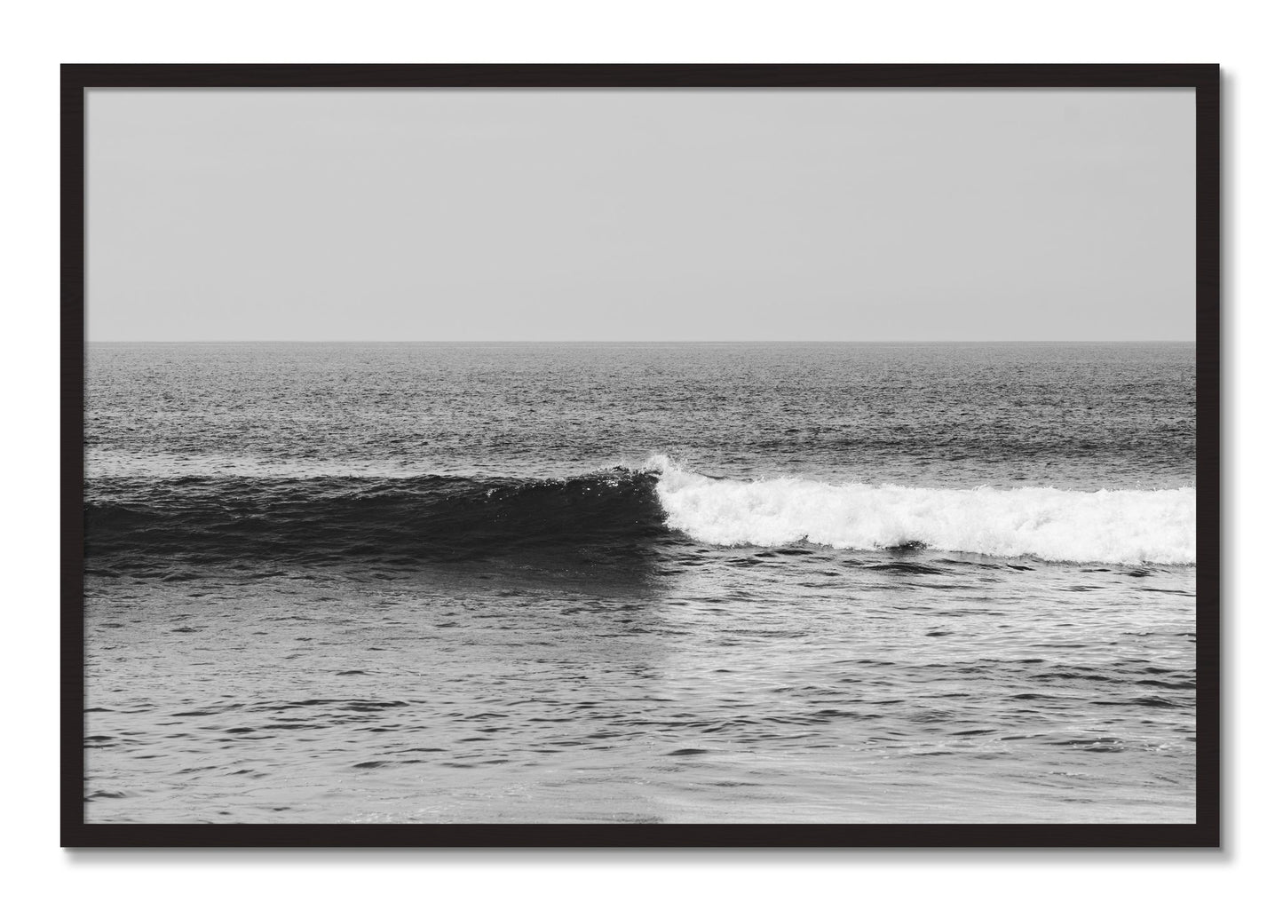 Framed photograph of The Wave by Dylan Ozanich, Black Walnut frame, Full Bleed