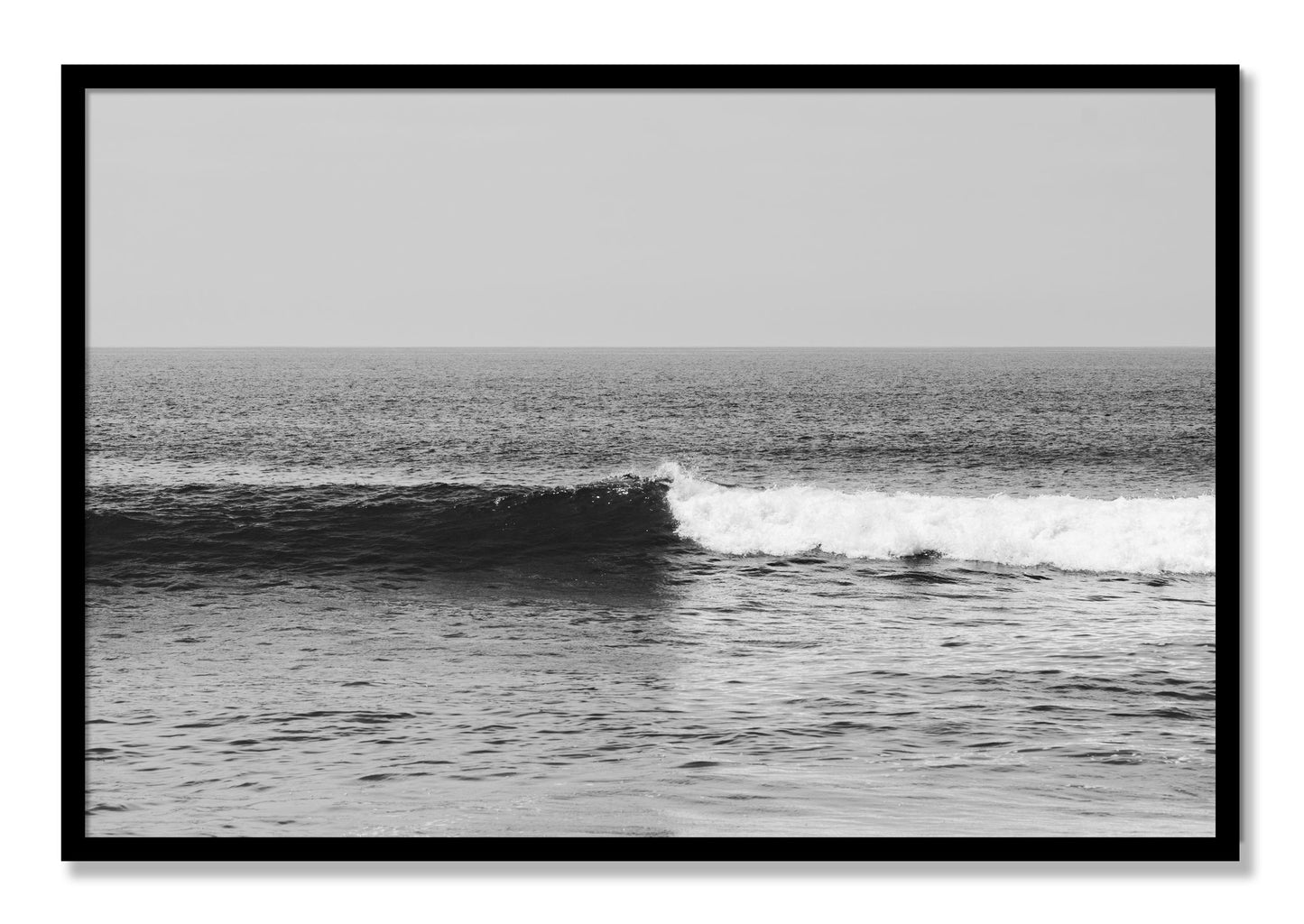Framed photograph of The Wave by Dylan Ozanich, Black frame, Full Bleed