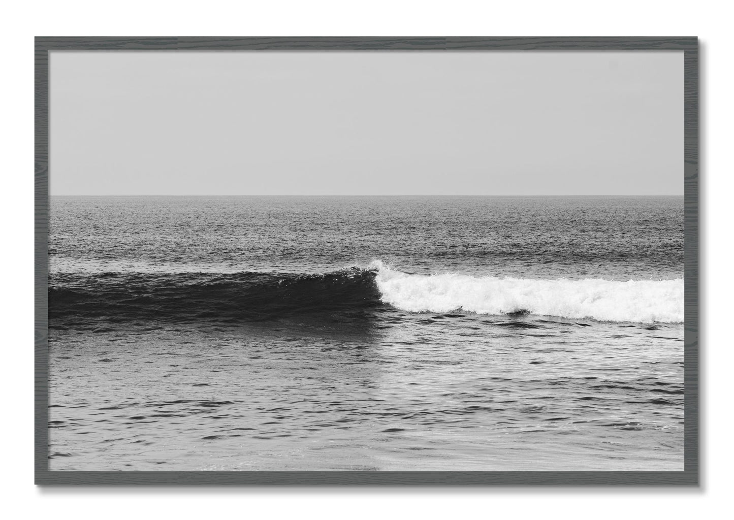 Framed photograph of The Wave by Dylan Ozanich, Grey frame, Full Bleed