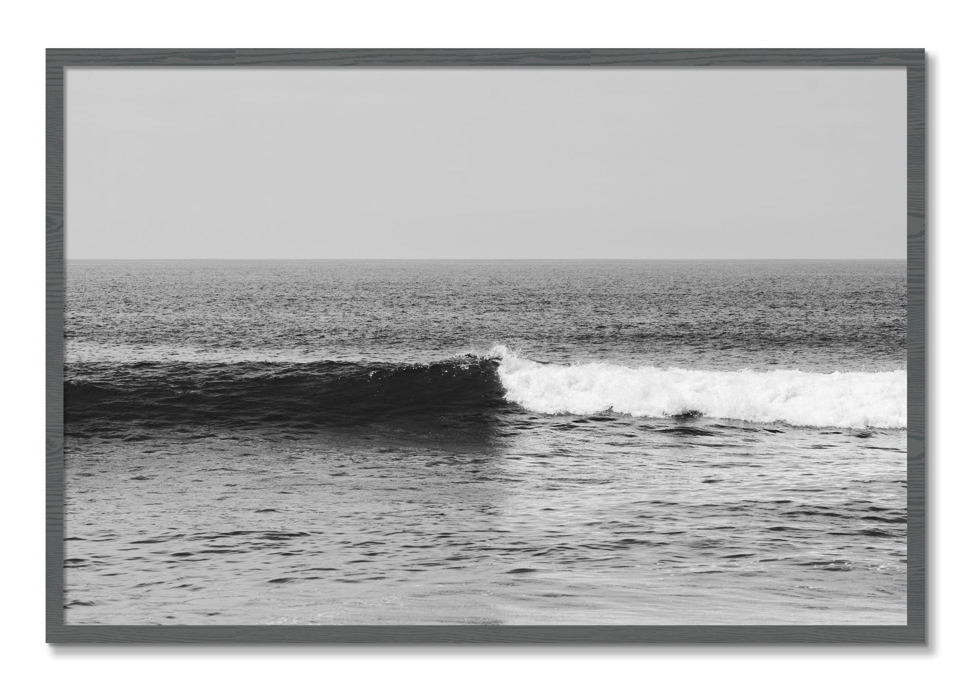 Framed photograph of The Wave by Dylan Ozanich, Grey frame, Full Bleed