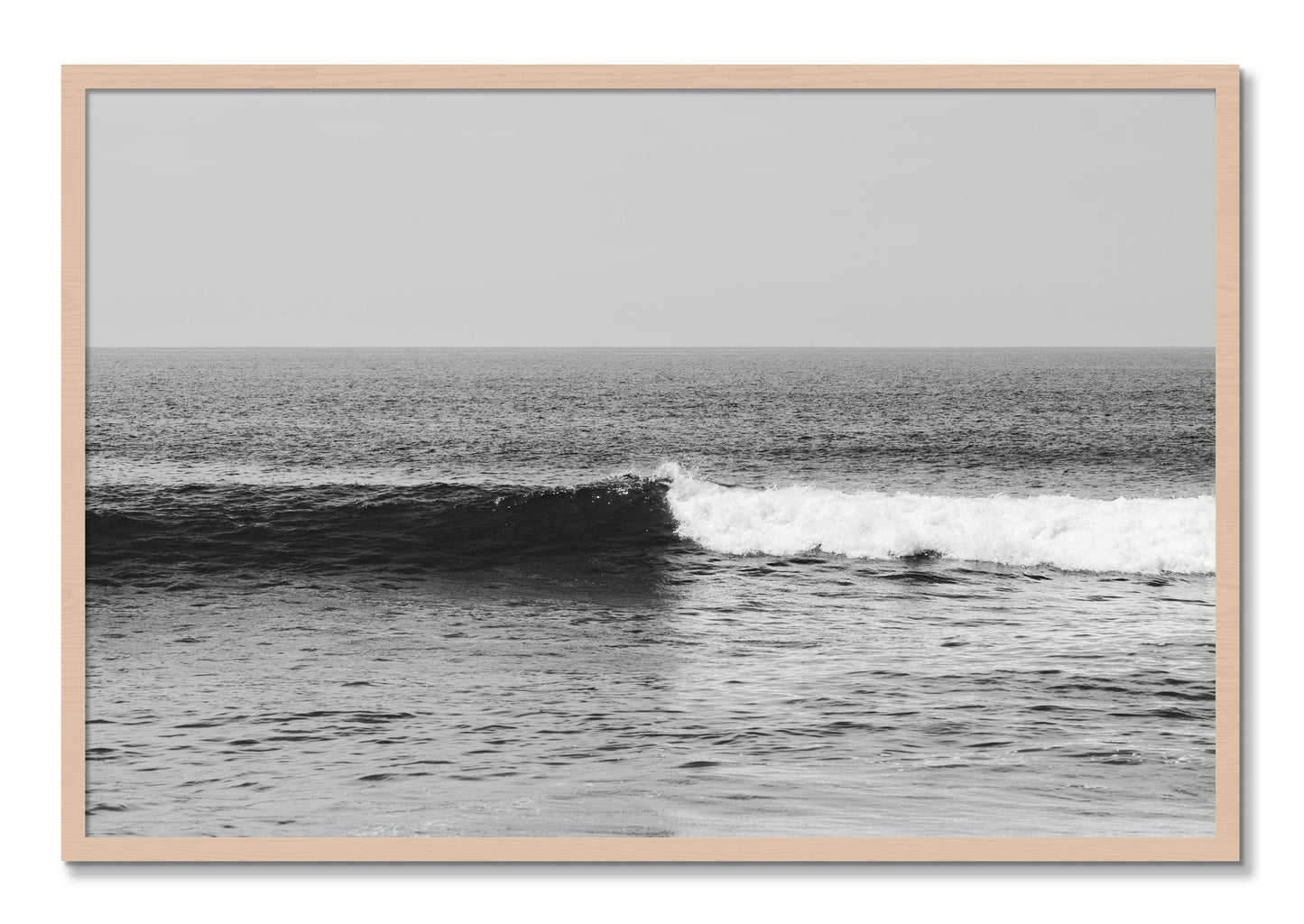 Framed photograph of The Wave by Dylan Ozanich, Maple frame, Full Bleed