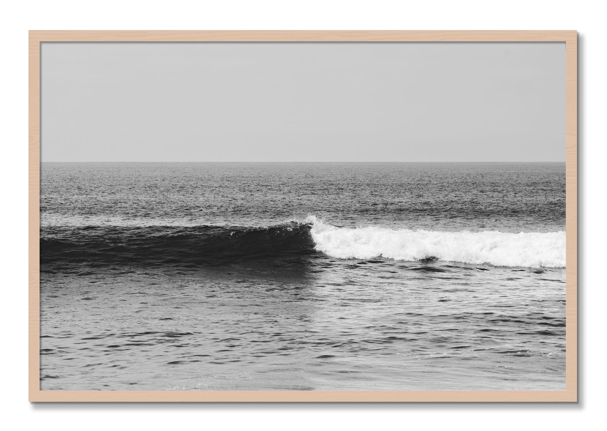 Framed photograph of The Wave by Dylan Ozanich, Maple frame, Full Bleed