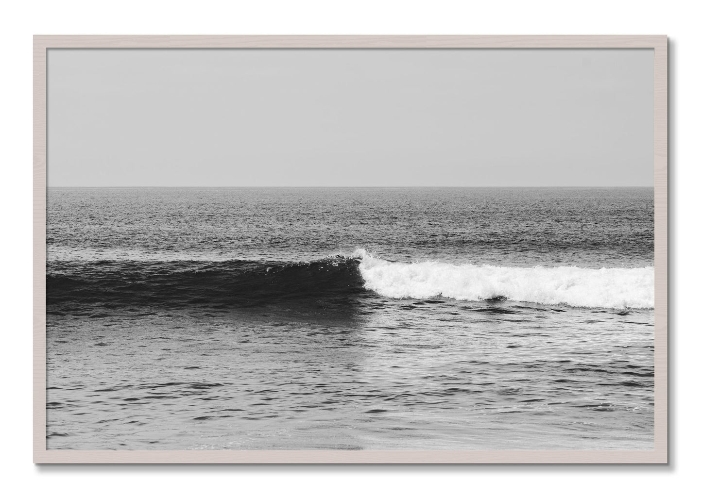Framed photograph of The Wave by Dylan Ozanich, White Maple frame, Full Bleed