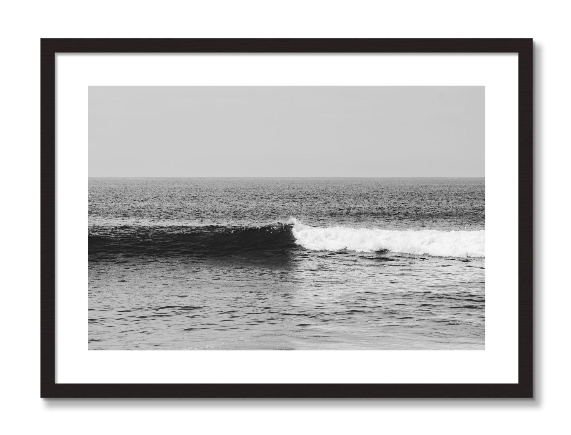 Framed photograph of The Wave by Dylan Ozanich, Black Walnut frame, Borders