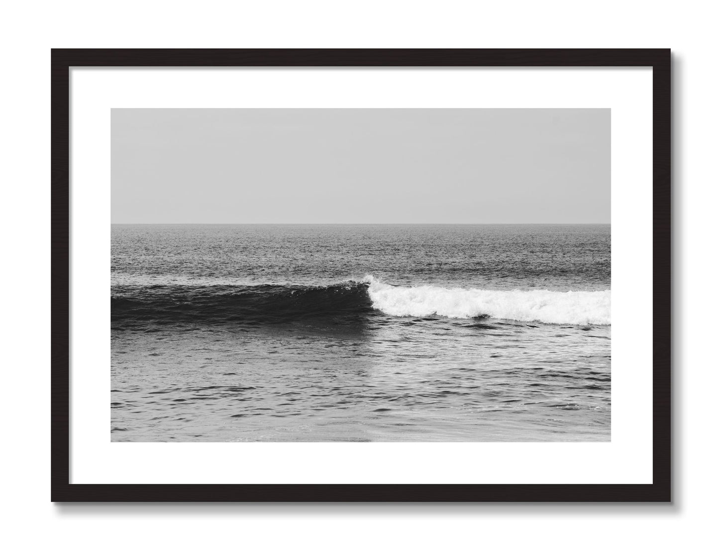 Framed photograph of The Wave by Dylan Ozanich, Black frame, Borders