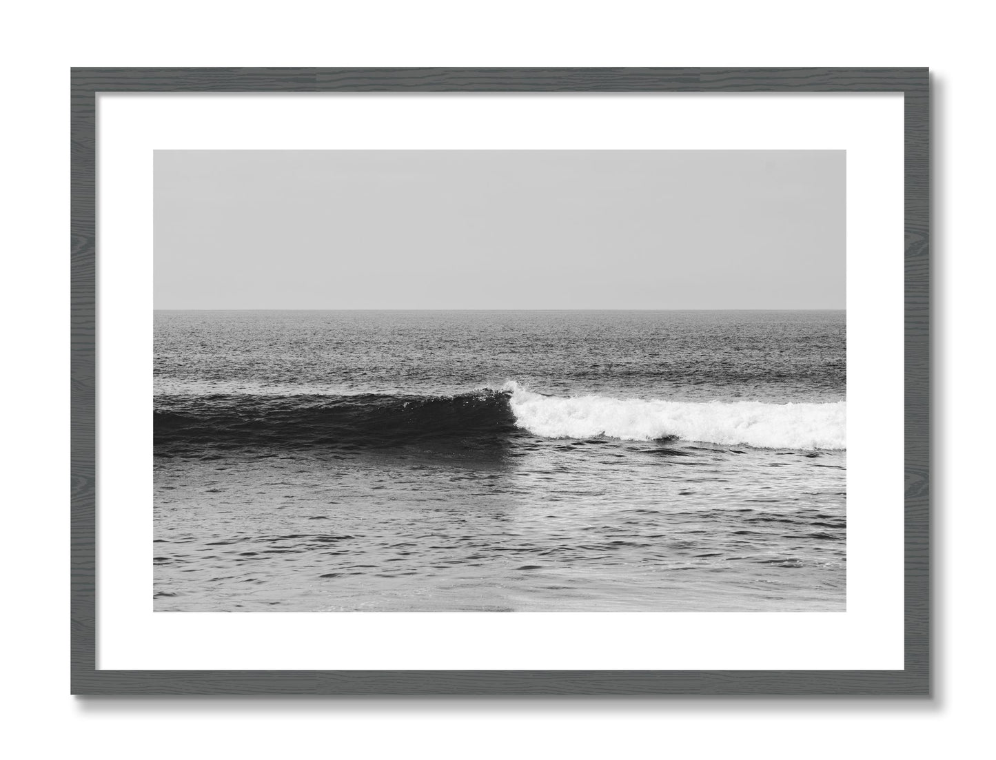 Framed photograph of The Wave by Dylan Ozanich, Grey frame, Borders