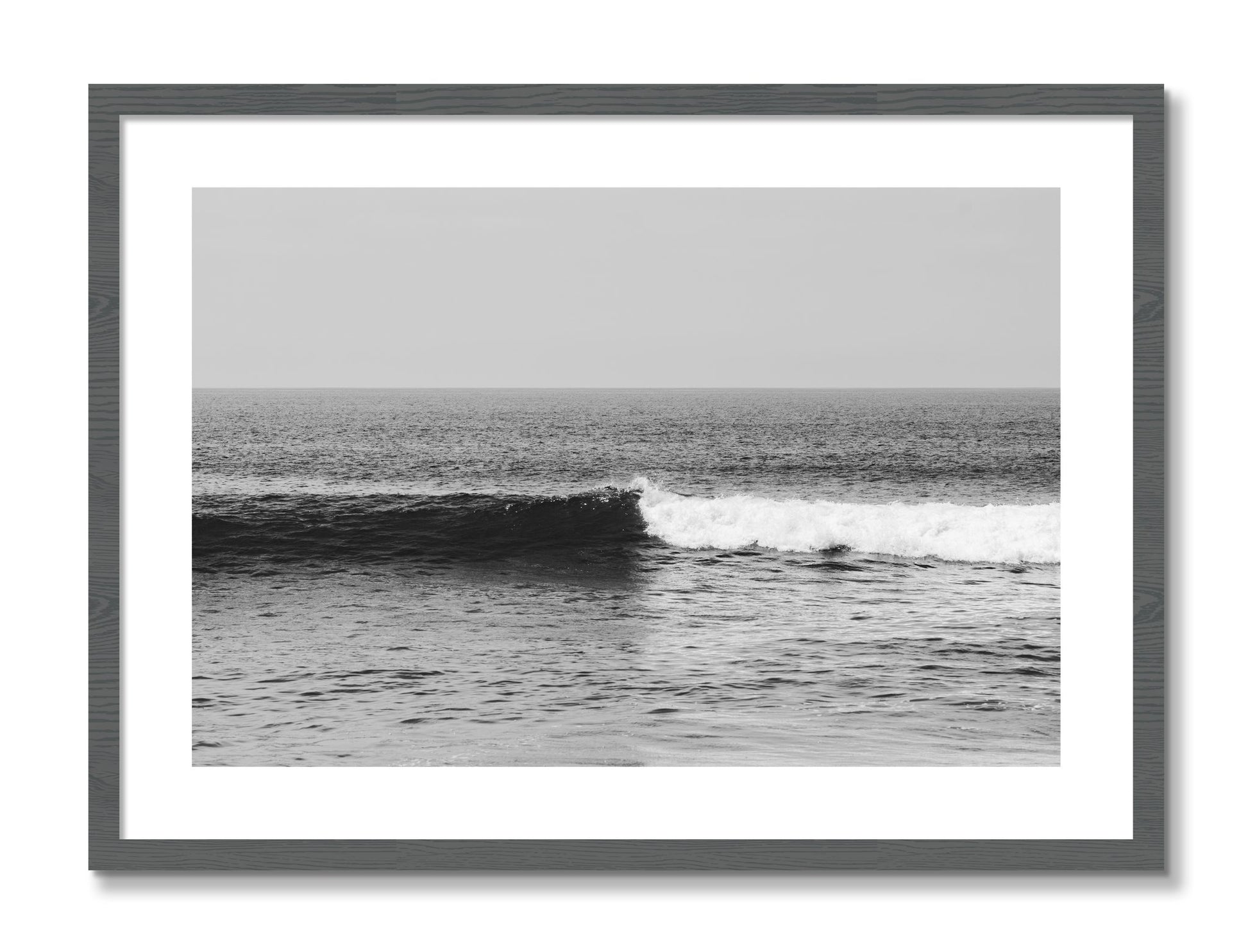 Framed photograph of The Wave by Dylan Ozanich, Grey frame, Borders