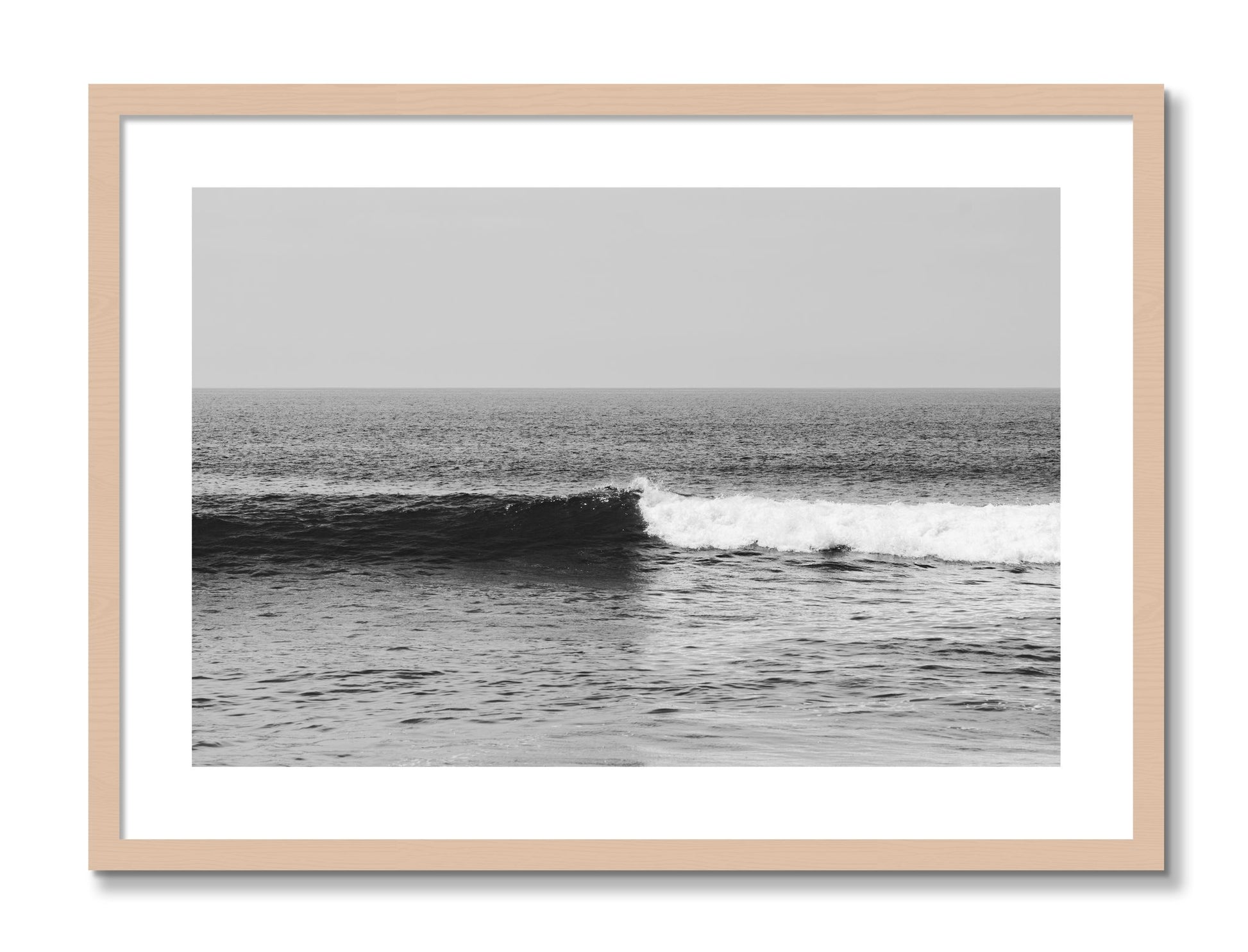 Framed photograph of The Wave by Dylan Ozanich, Maple frame, Borders