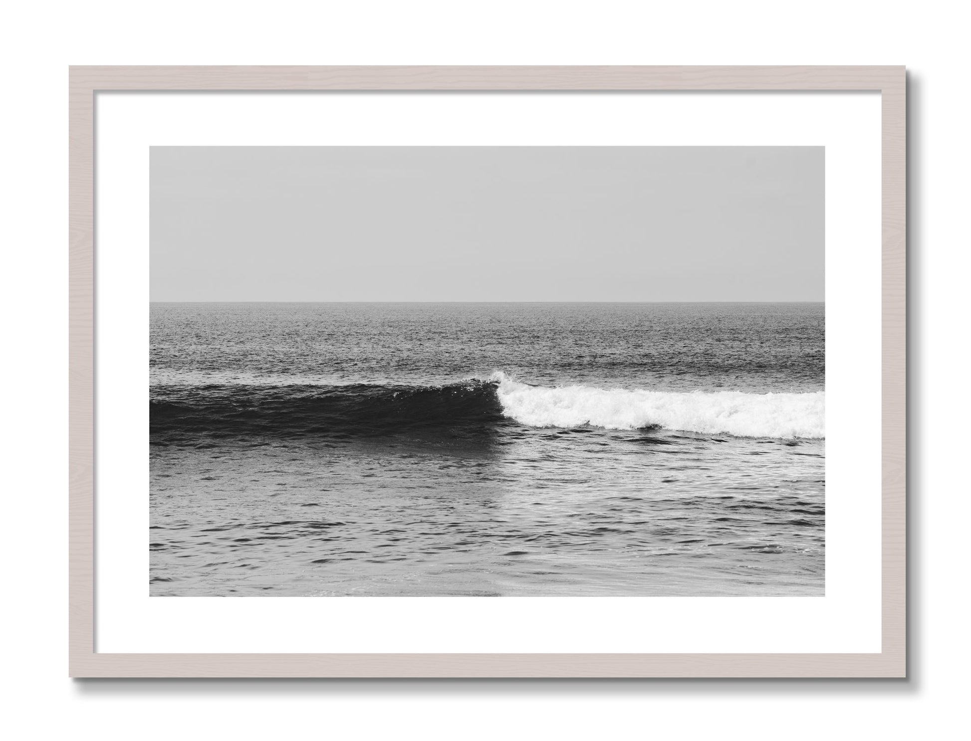 Framed photograph of The Wave by Dylan Ozanich, White Maple frame, Borders