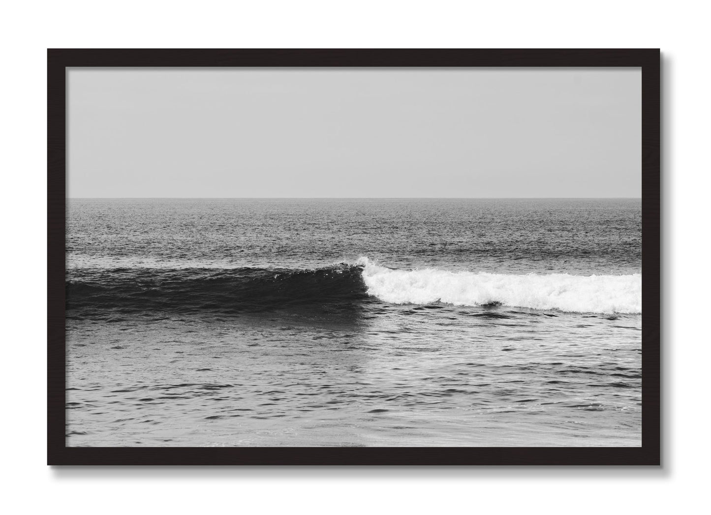 Framed photograph of The Wave by Dylan Ozanich, Black Walnut frame, Full Bleed