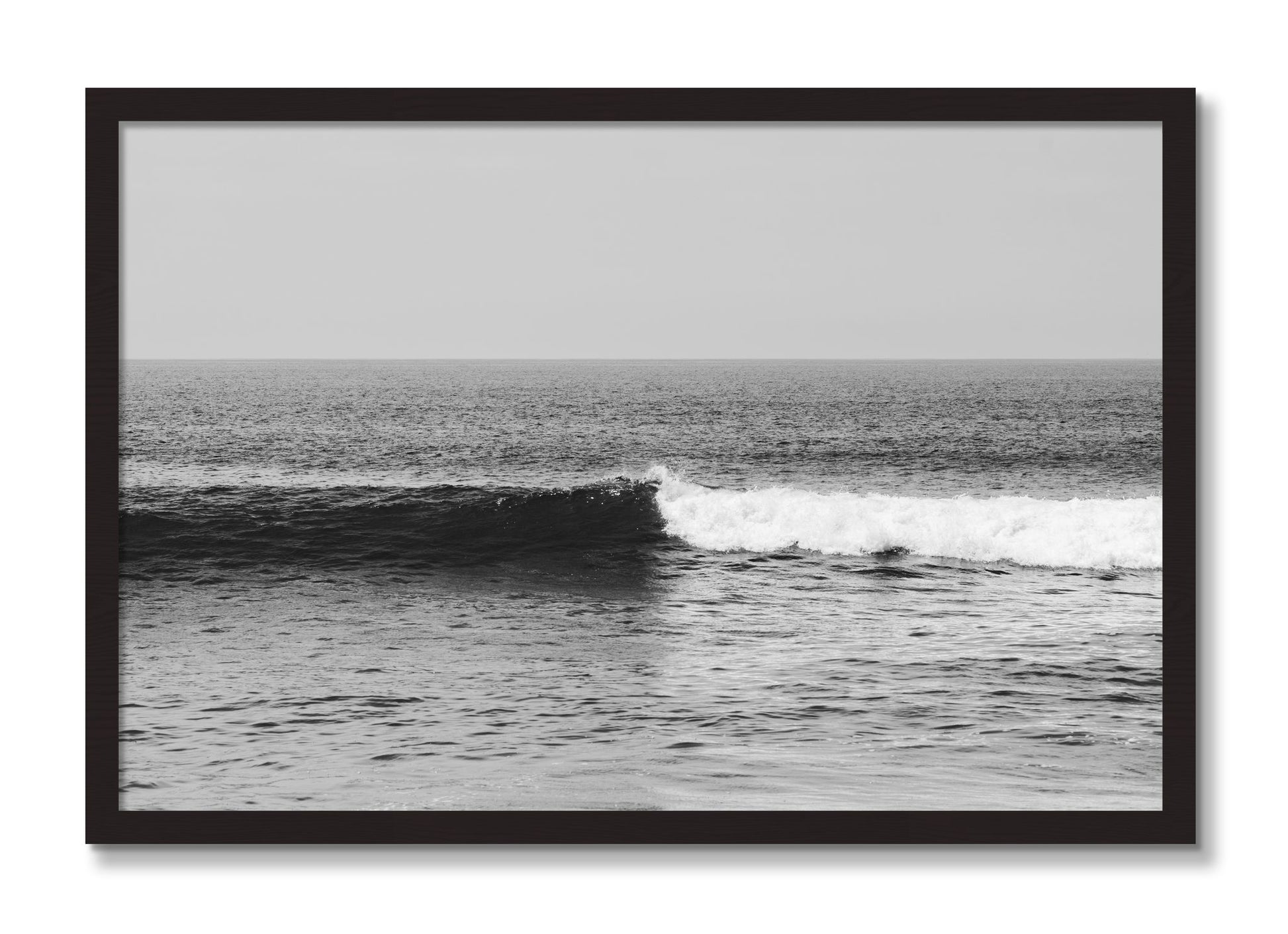 Framed photograph of The Wave by Dylan Ozanich, Black Walnut frame, Full Bleed
