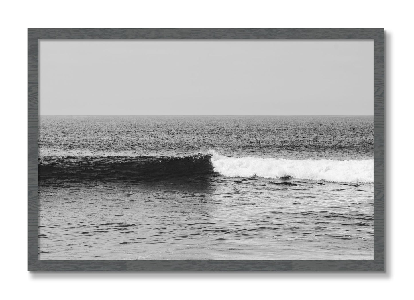 Framed photograph of The Wave by Dylan Ozanich, Grey frame, Full Bleed