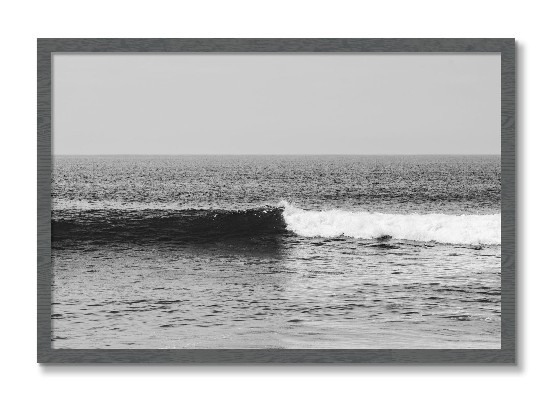 Framed photograph of The Wave by Dylan Ozanich, Grey frame, Full Bleed