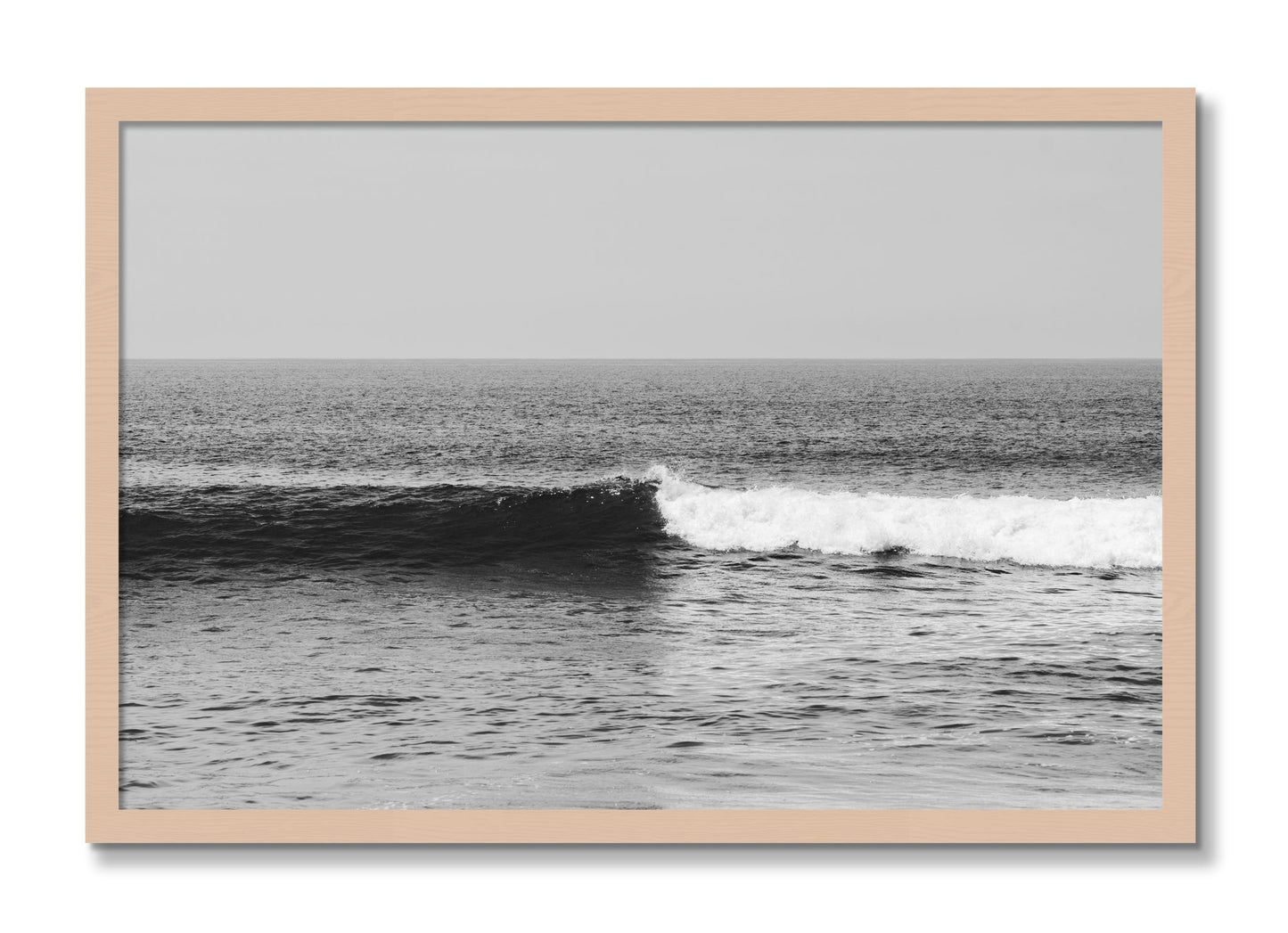 Framed photograph of The Wave by Dylan Ozanich, Maple frame, Full Bleed
