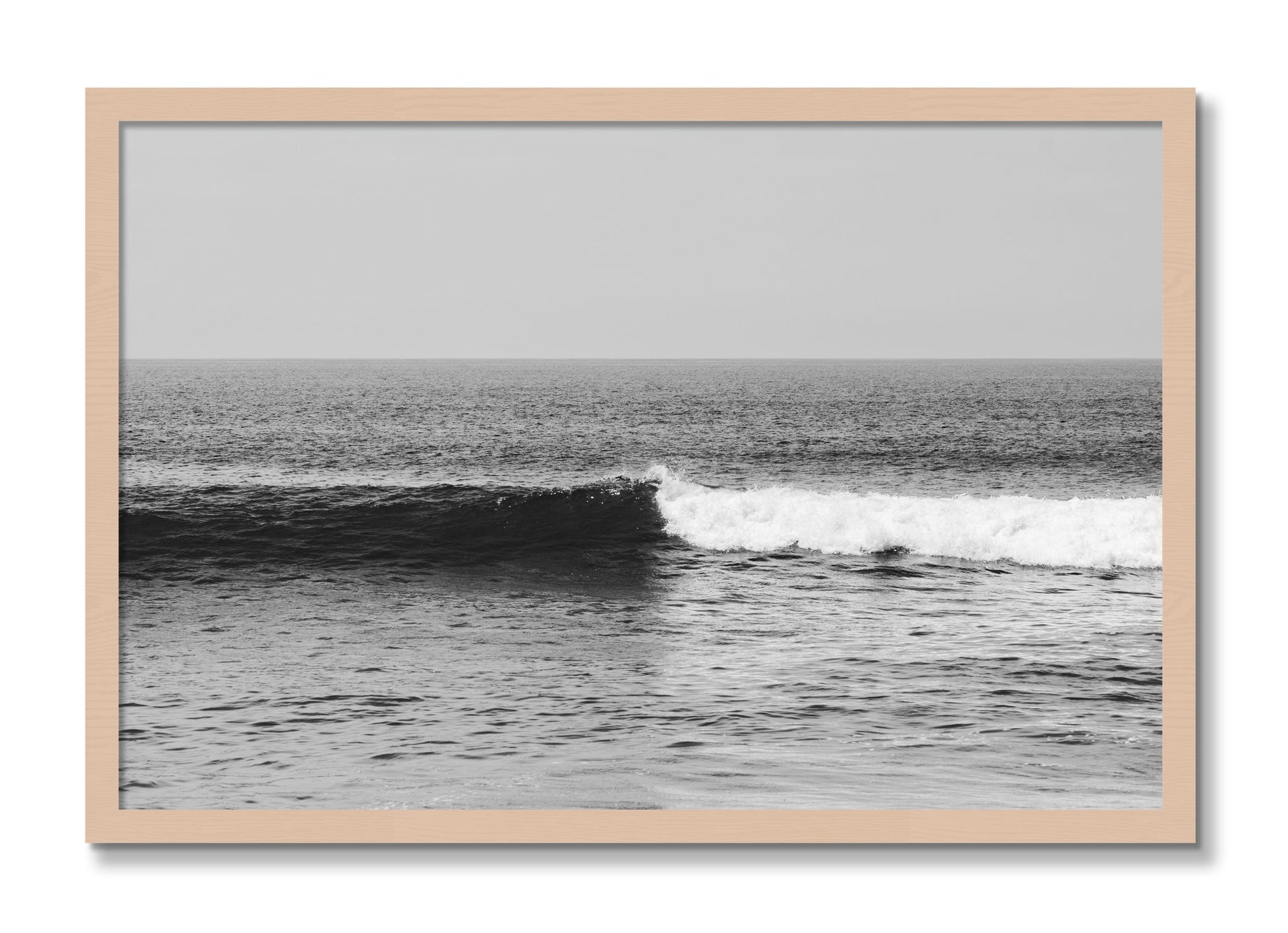 Framed photograph of The Wave by Dylan Ozanich, Maple frame, Full Bleed