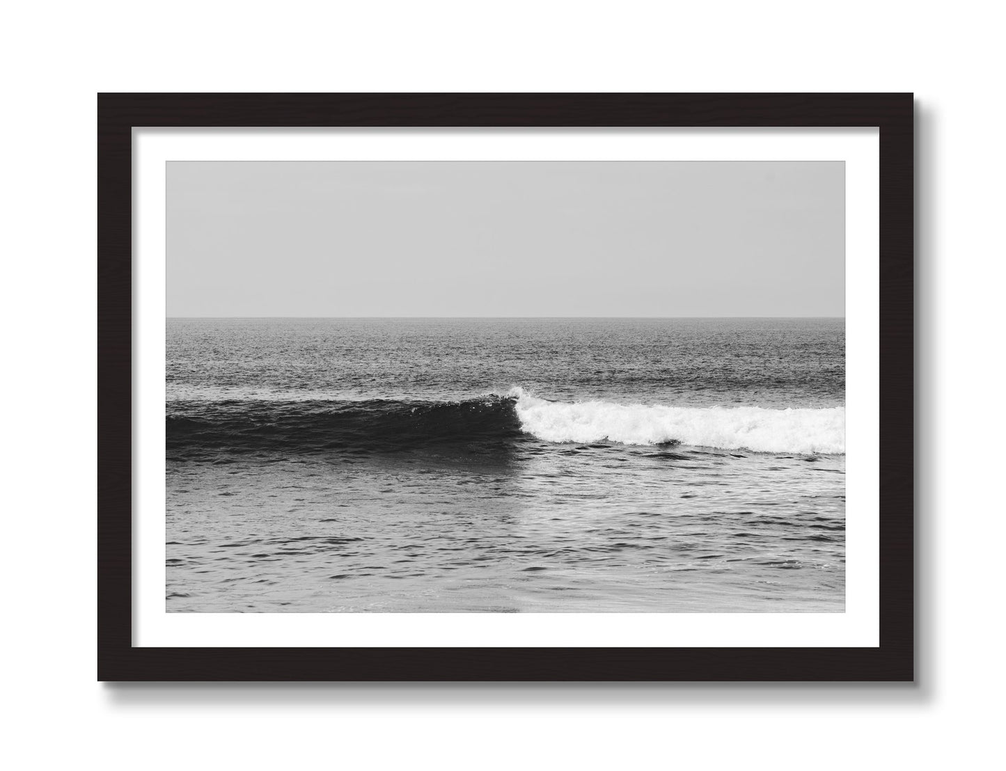 Framed photograph of The Wave by Dylan Ozanich, Black Walnut frame, Borders