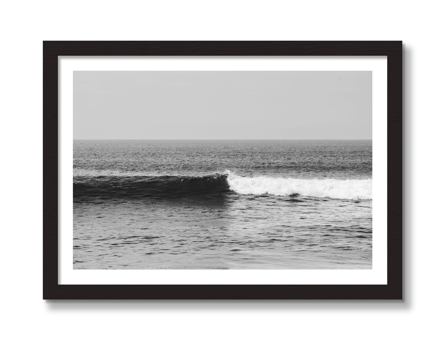 Framed photograph of The Wave by Dylan Ozanich, Black frame, Borders