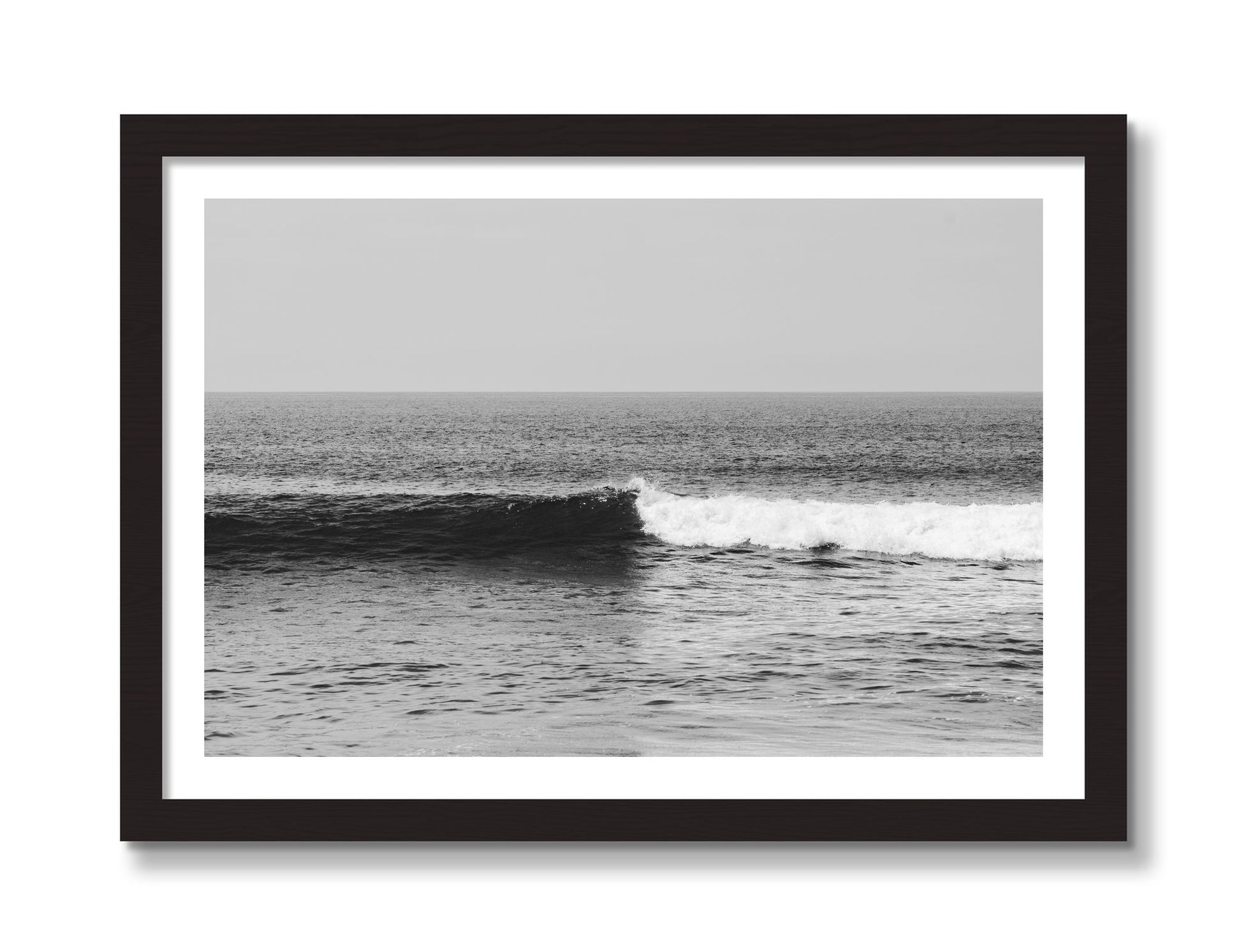 Framed photograph of The Wave by Dylan Ozanich, Black frame, Borders