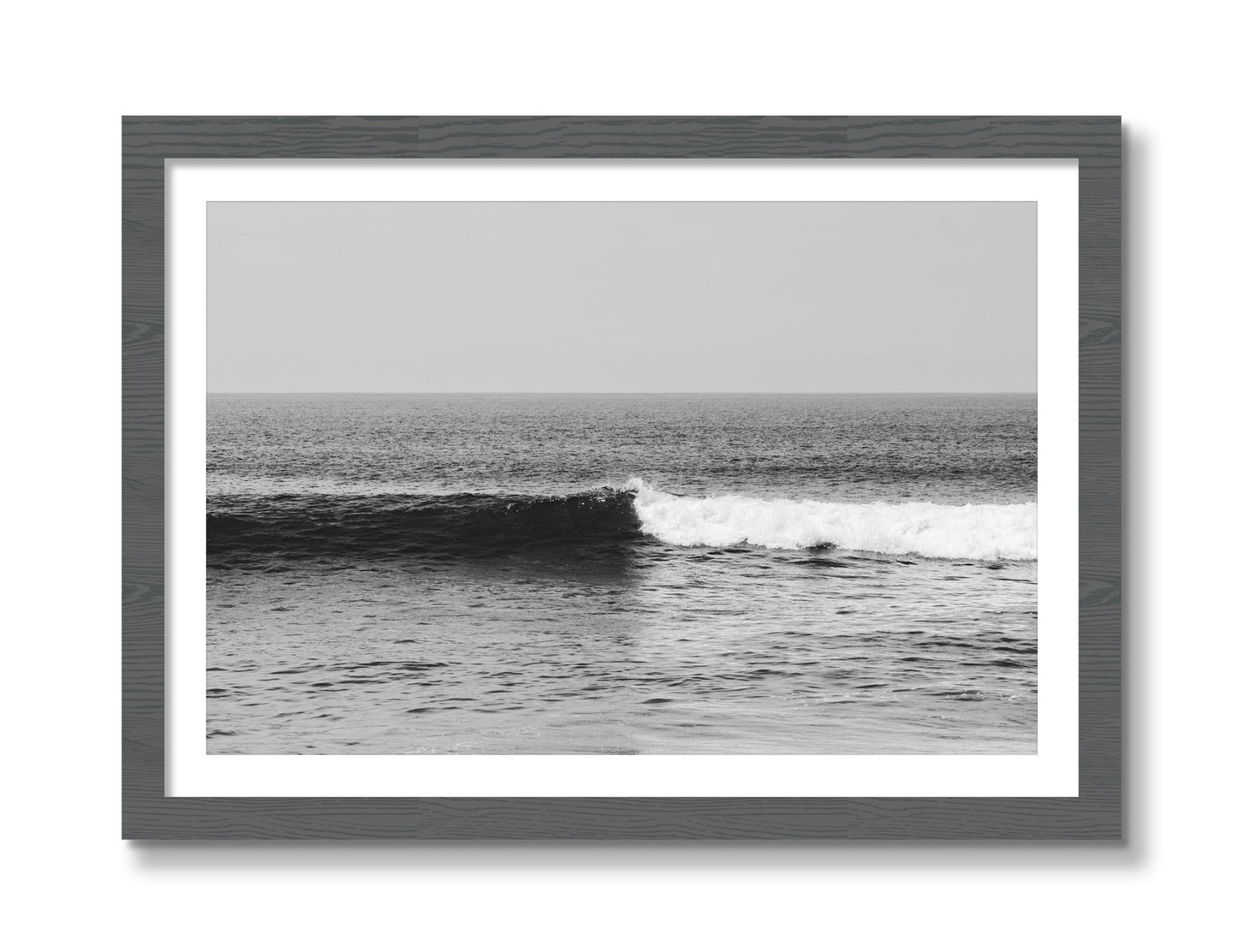 Framed photograph of The Wave by Dylan Ozanich, Grey frame, Borders