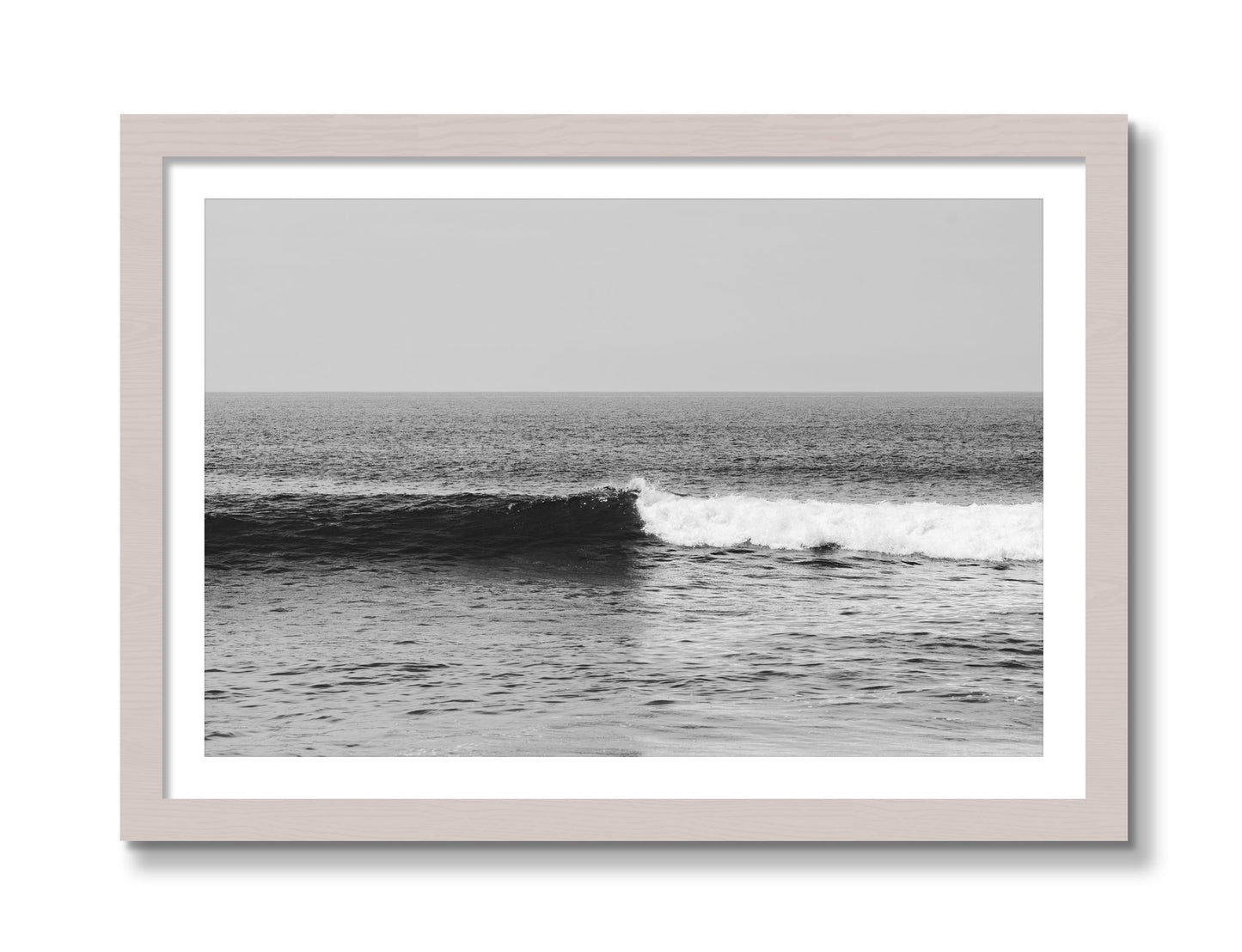 Framed photograph of The Wave by Dylan Ozanich, White Maple frame, Borders