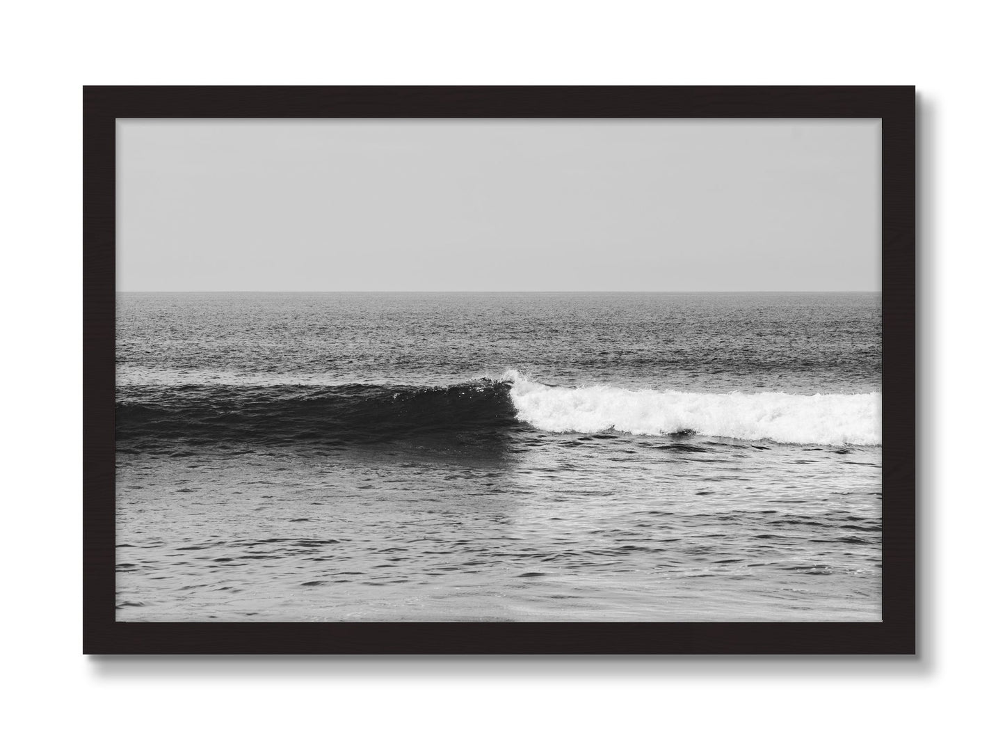 Framed photograph of The Wave by Dylan Ozanich, Black Walnut frame, Full Bleed