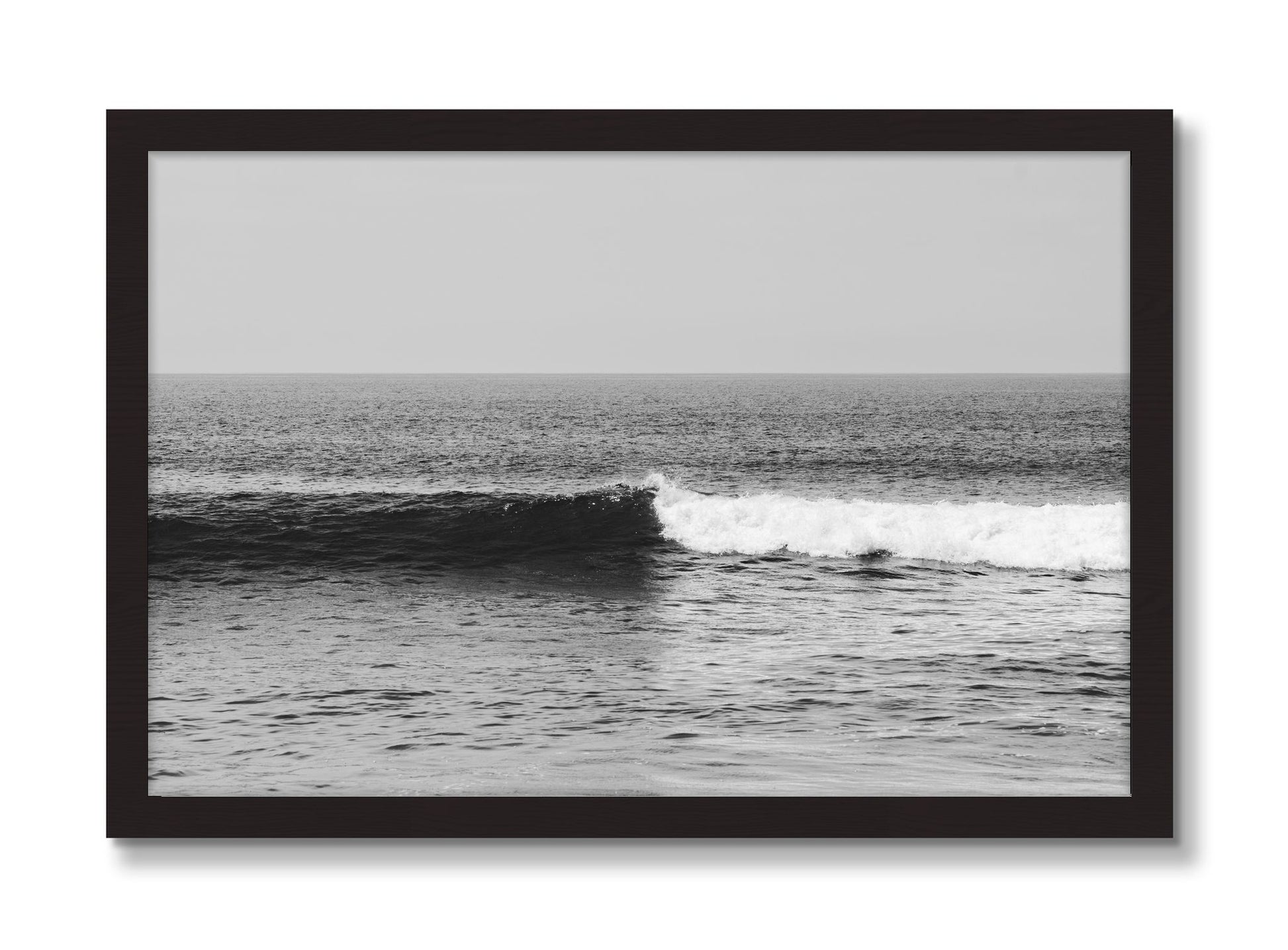Framed photograph of The Wave by Dylan Ozanich, Black Walnut frame, Full Bleed