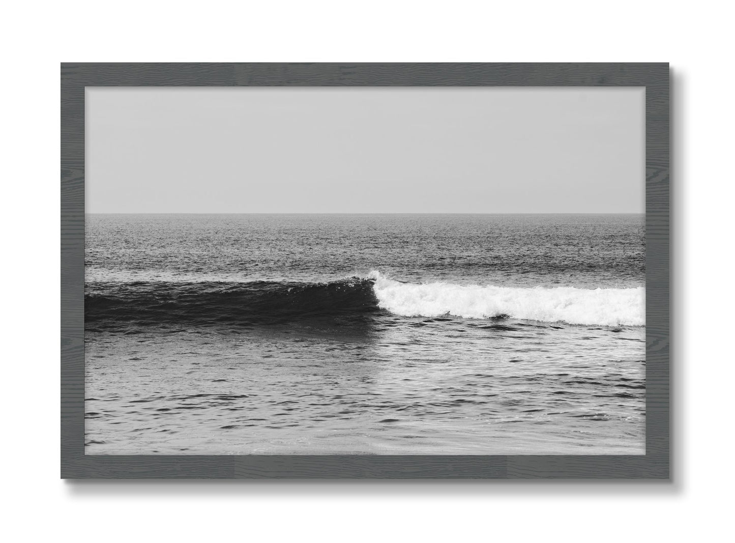 Framed photograph of The Wave by Dylan Ozanich, Grey frame, Full Bleed