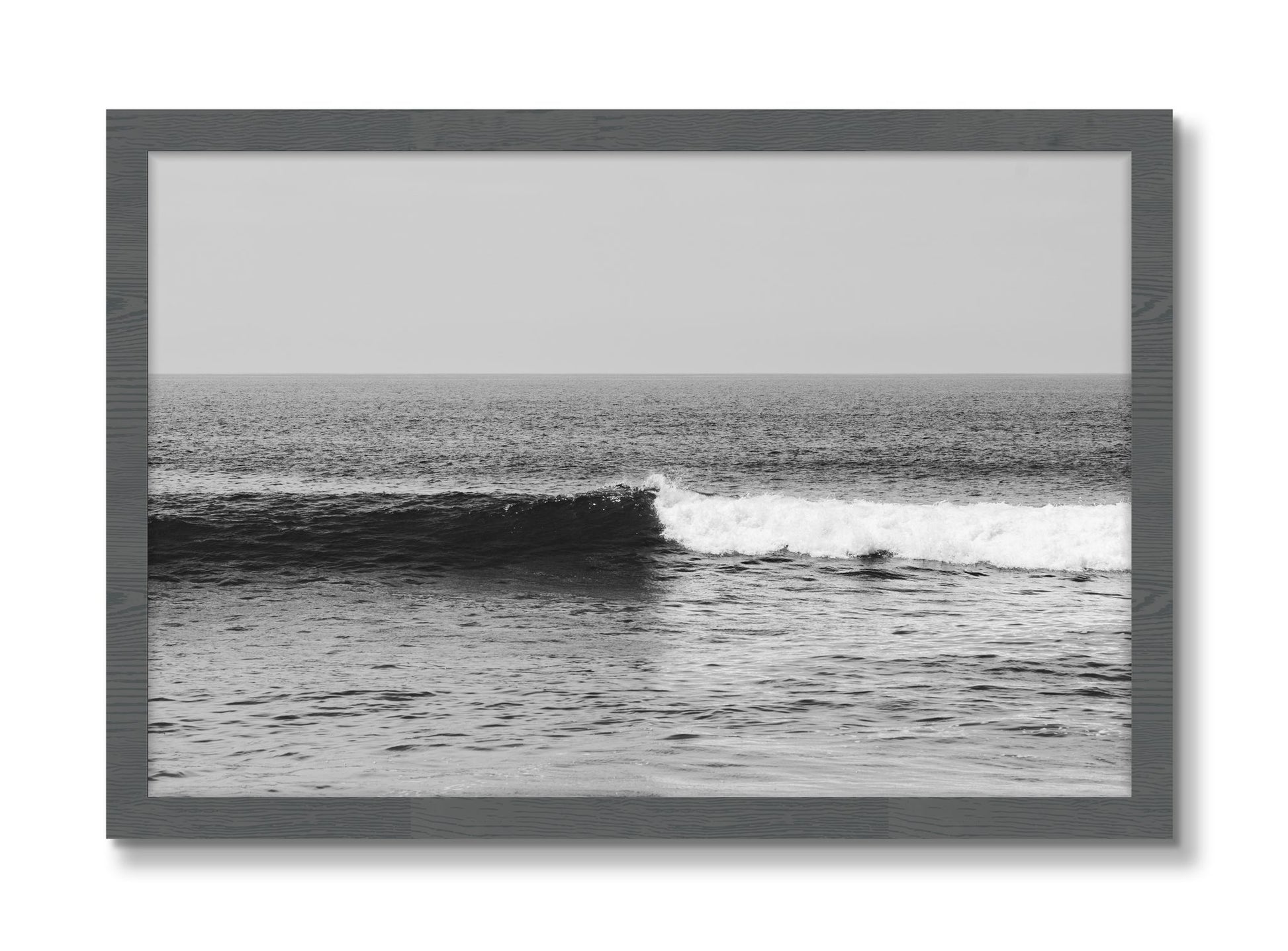 Framed photograph of The Wave by Dylan Ozanich, Grey frame, Full Bleed