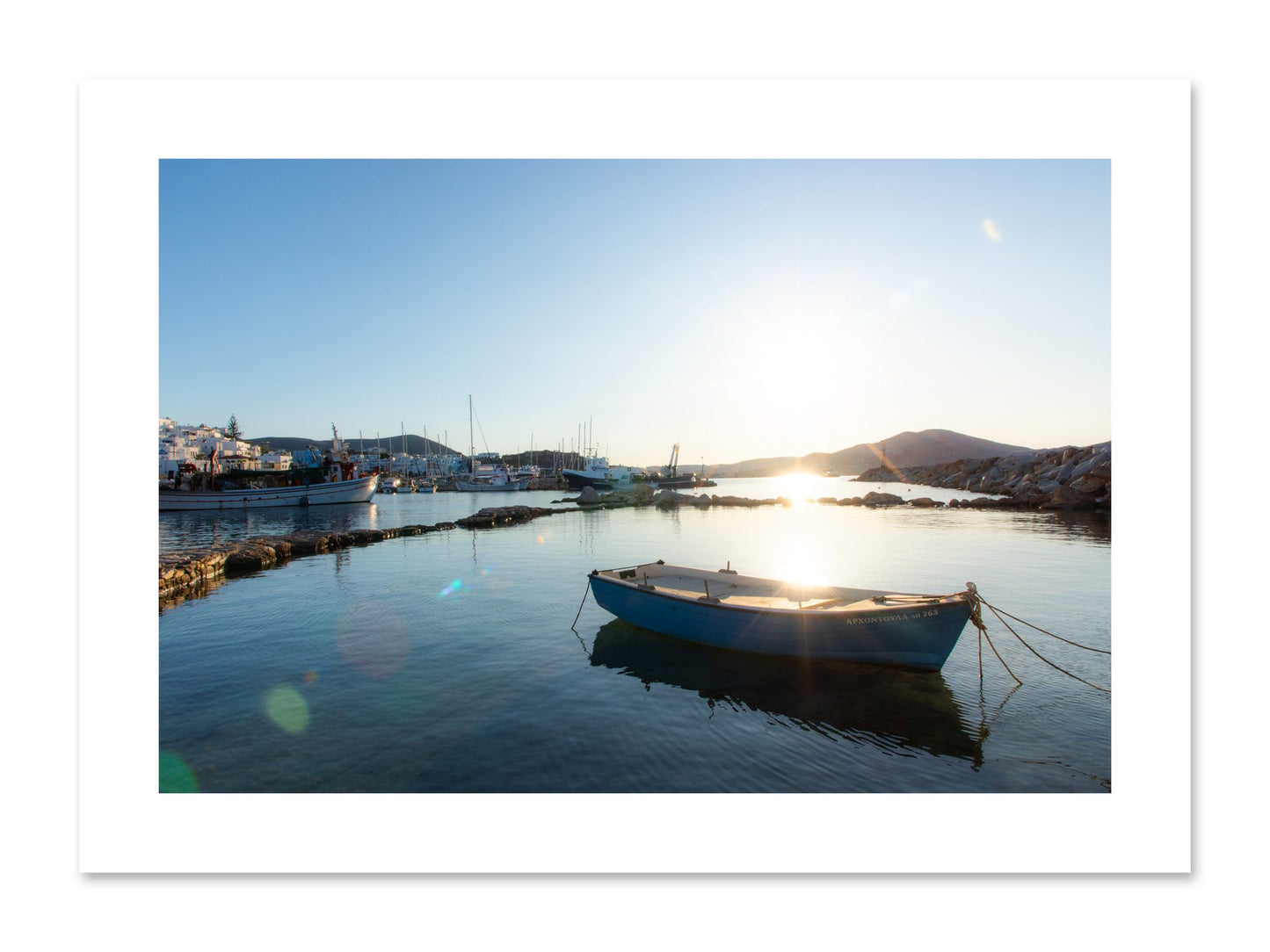 Fine art print of Tied Down In Paros by Dylan Ozanich, unframed