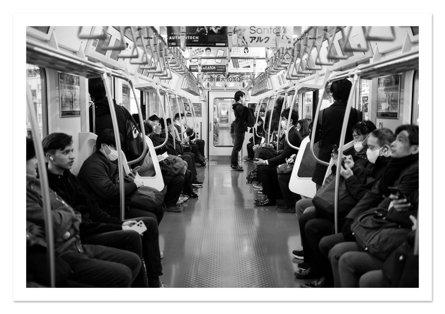 Fine art print of Tokyo Traincar by Dylan Ozanich, unframed