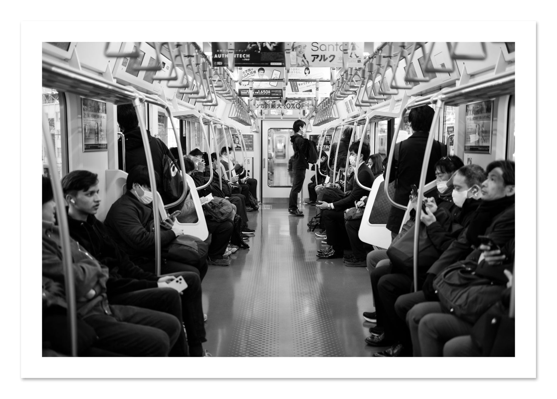 Fine art print of Tokyo Traincar by Dylan Ozanich, unframed