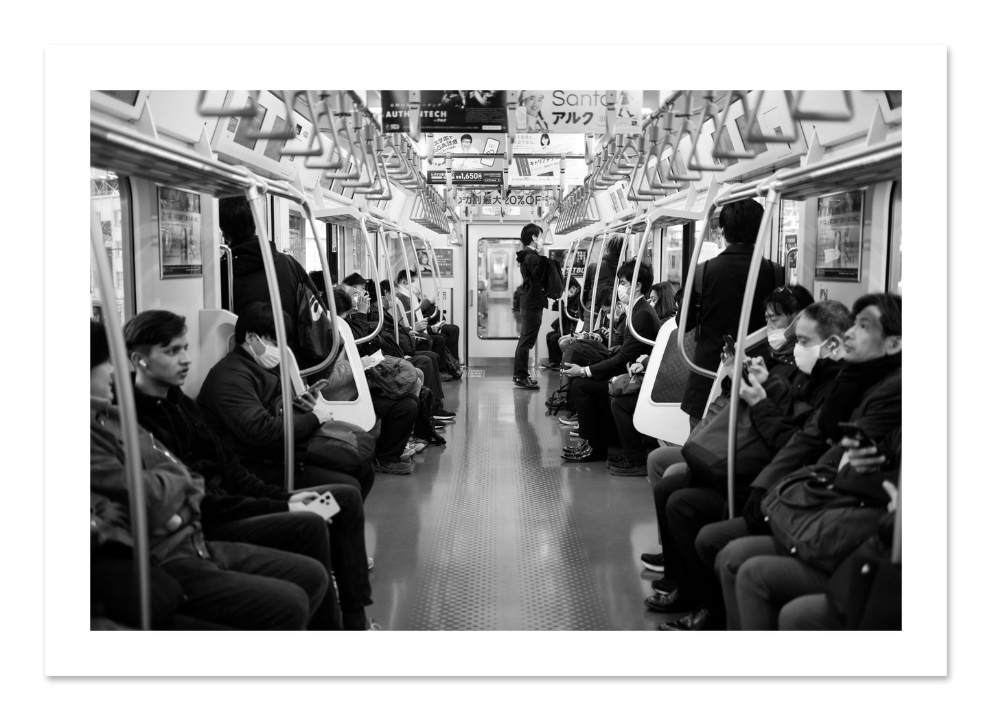 Fine art print of Tokyo Traincar by Dylan Ozanich, unframed